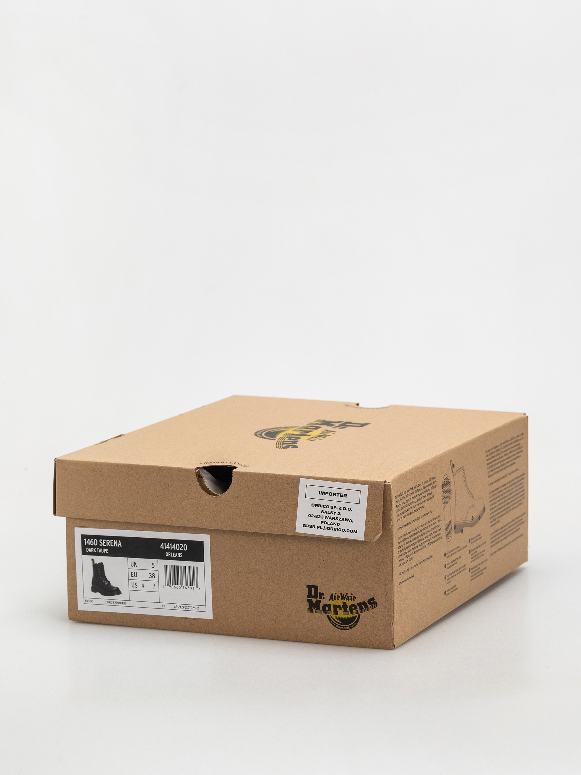 Topánky Dr. Martens 1460 Serena Wmn (dark taupe taupe orleans)