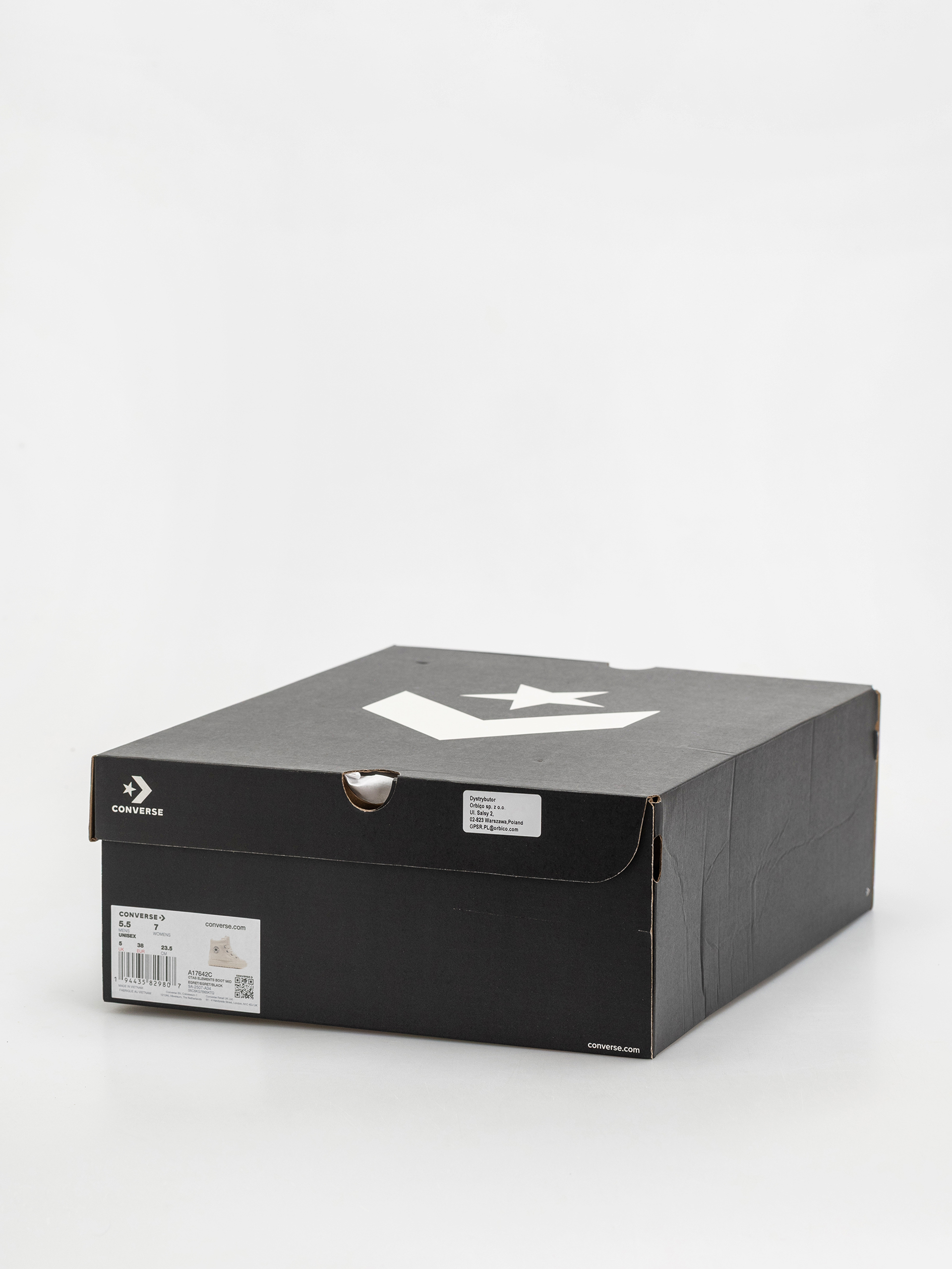 Topánky Converse Chuck Taylor All Star Elements Boot Mid (egret/egret/black)