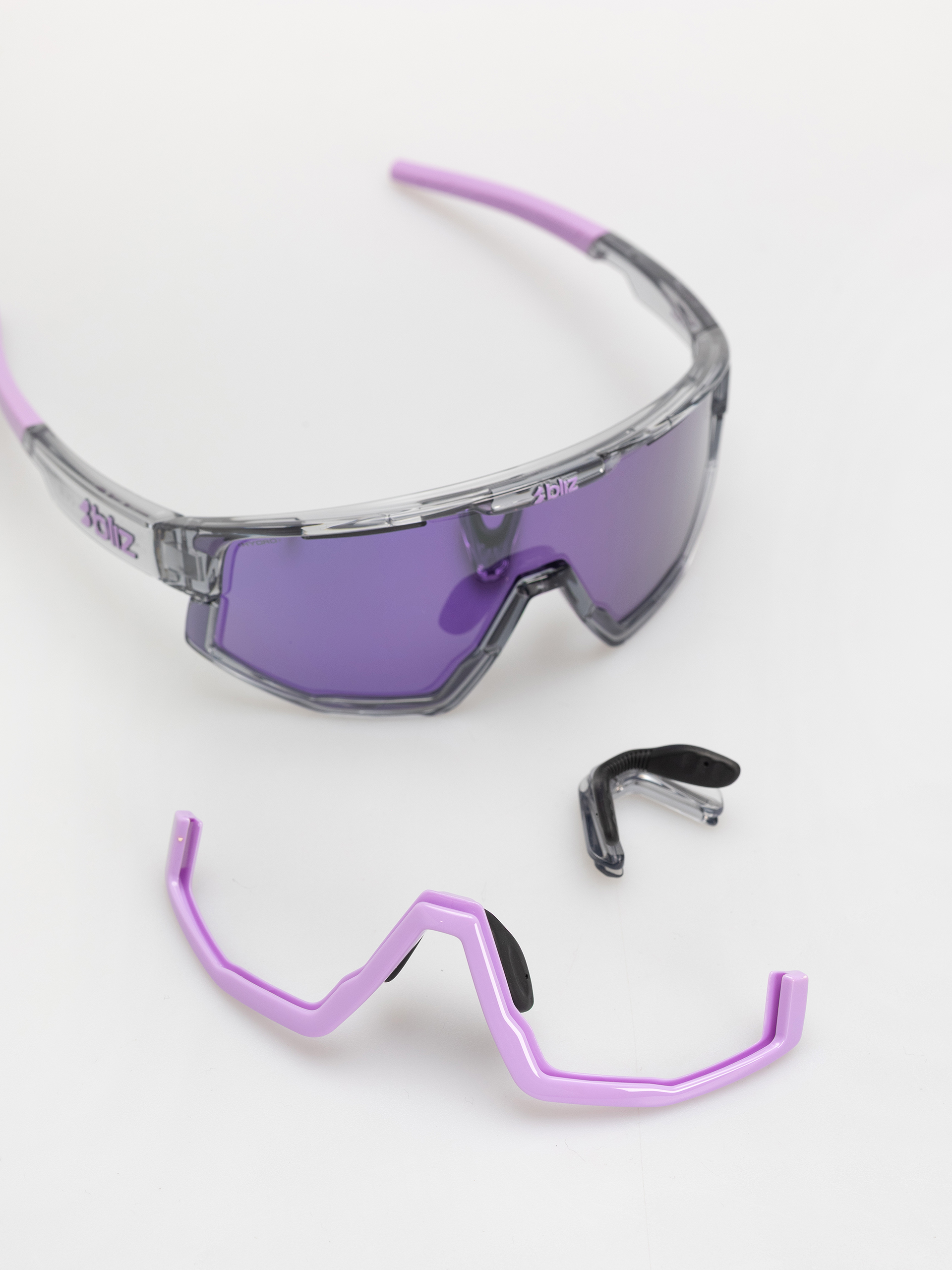 Slnečné okuliare Bliz Fusion Small (crystal black/grey w putple multi)