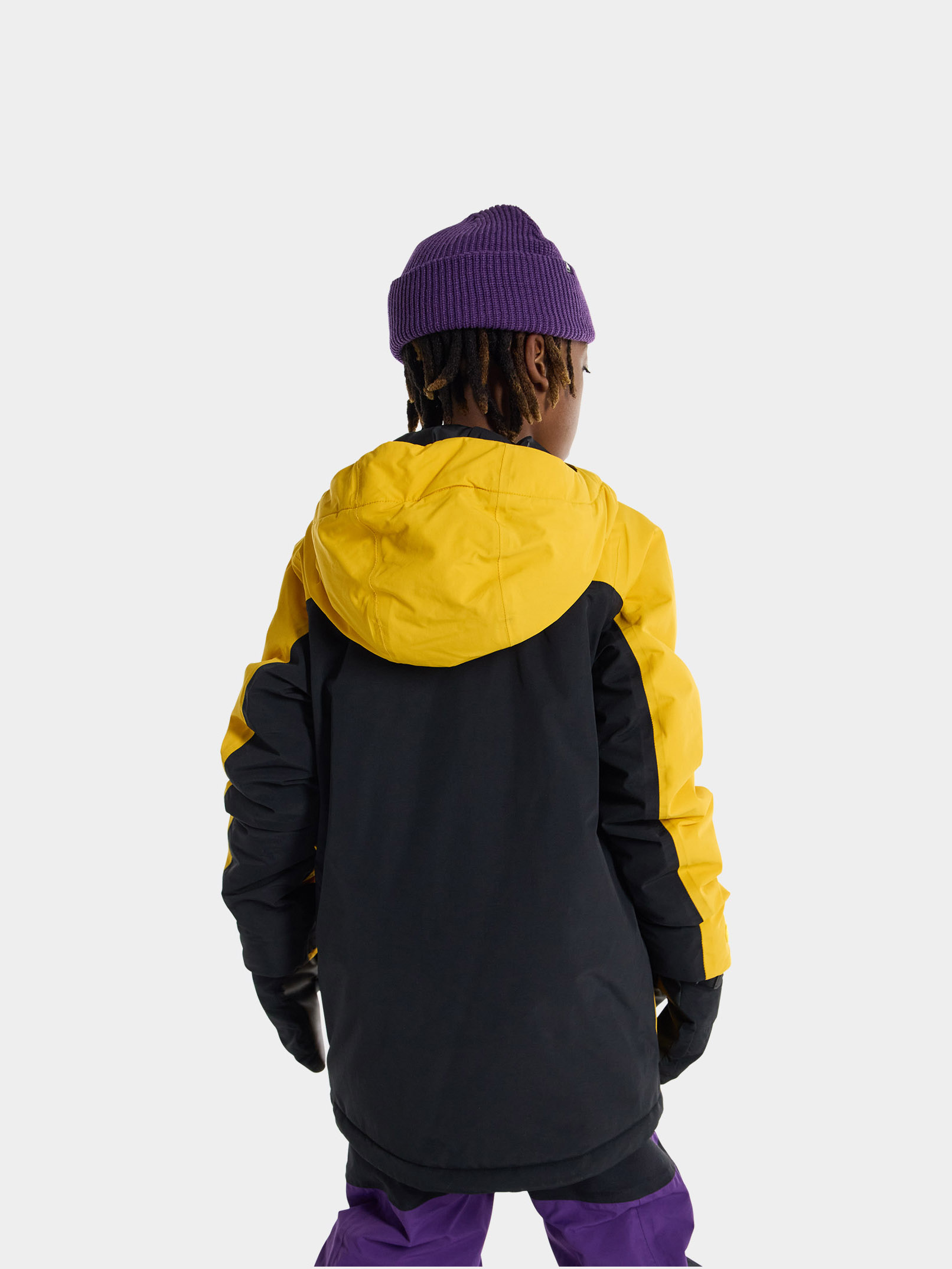 Snowboardová bunda Burton Ascutney 2L JR (goldenrod/true black)