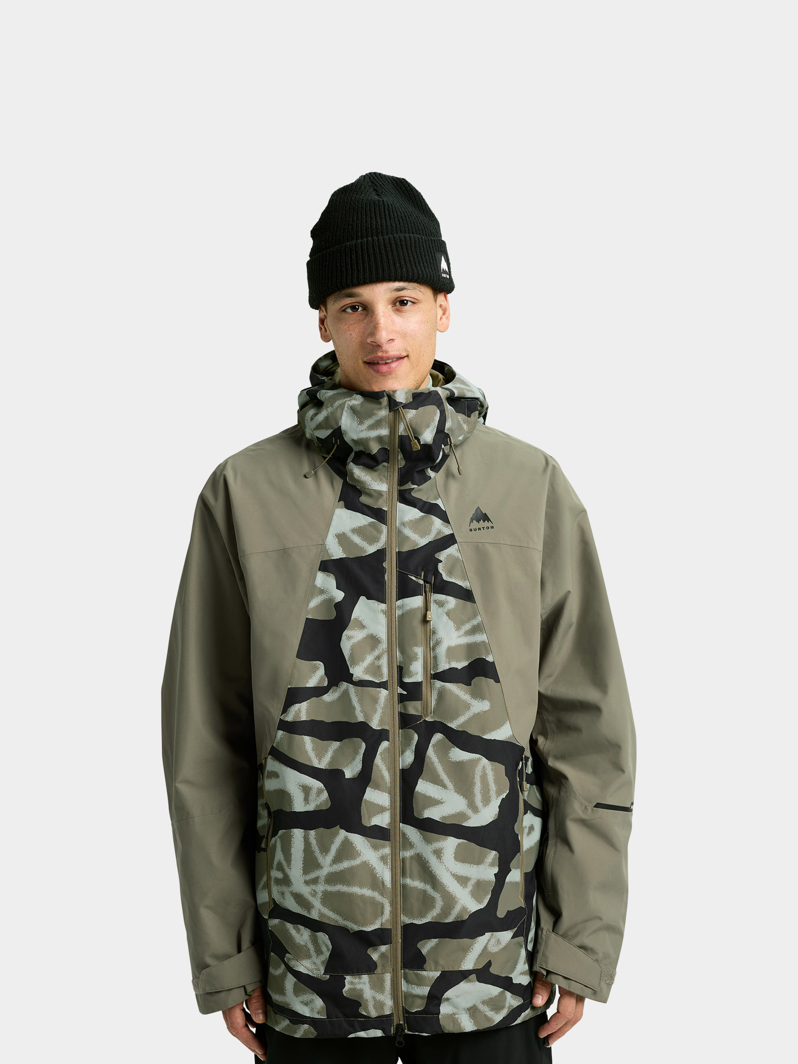 Snowboardovu00e1 bunda Burton Reserve 2L (graffiti camo/forest moss)