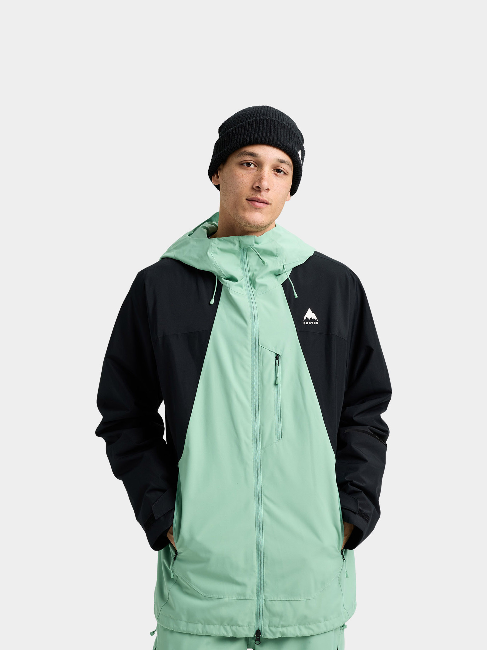 Snowboardovu00e1 bunda Burton Reserve 2L (soft sage / true black)