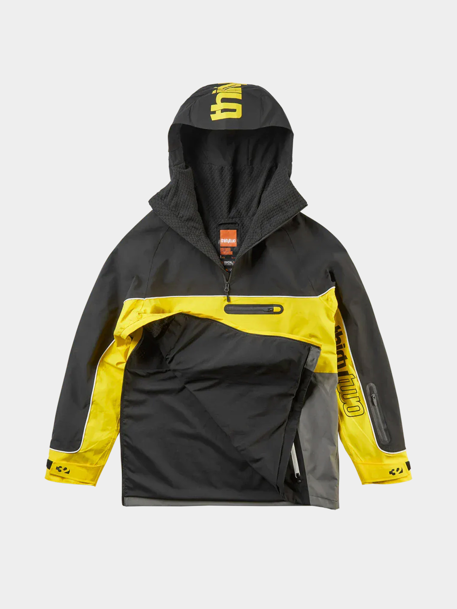 Pánska Snowboardová bunda ThirtyTwo Light Anorak (black/yellow)