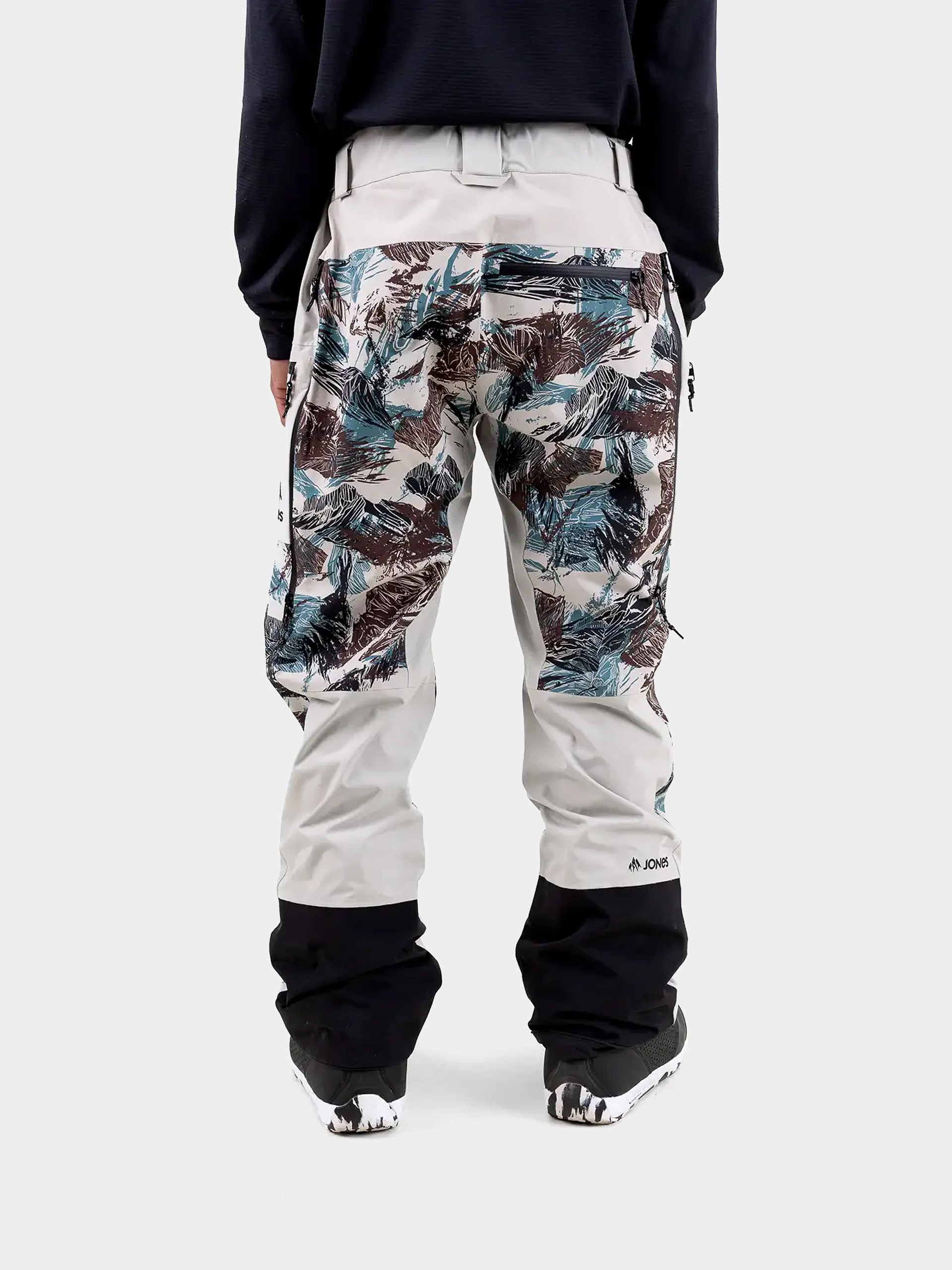 Pánske Snowboardové nohavice Jones Snowboards Mtn Surf Rec (smoke gray)