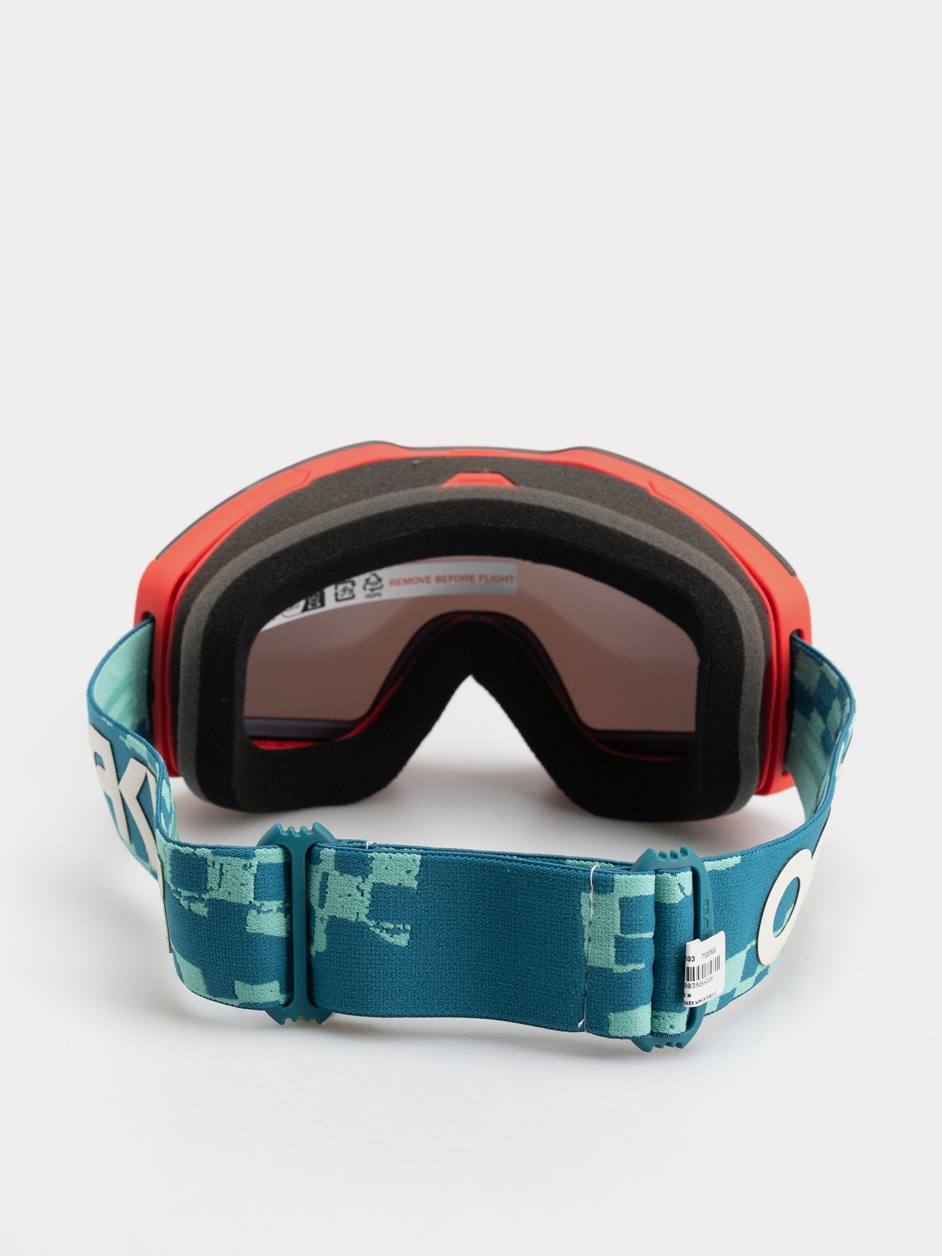 Snowboardové okuliare Oakley Fall Line M (pacific chex/prizm snow rose gold iridium)