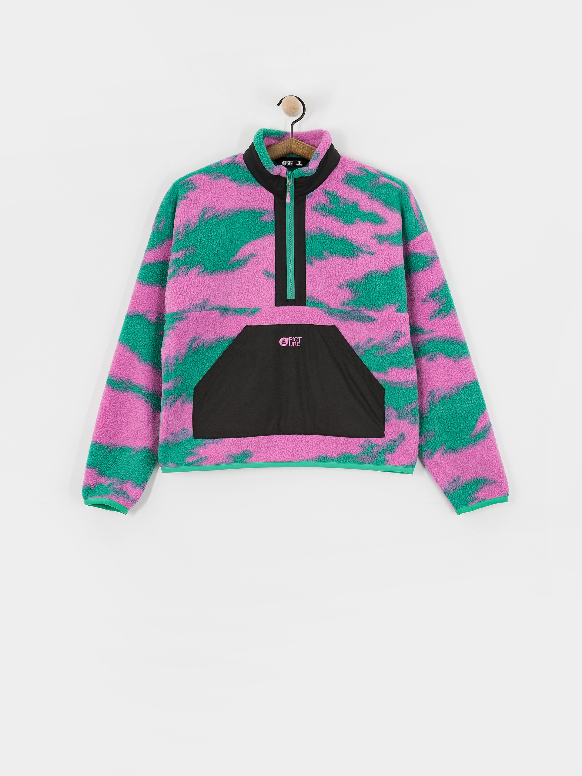 Flísová mikina Picture Zelkova Printed 1/4 Zip Wmn (retro bliss print)