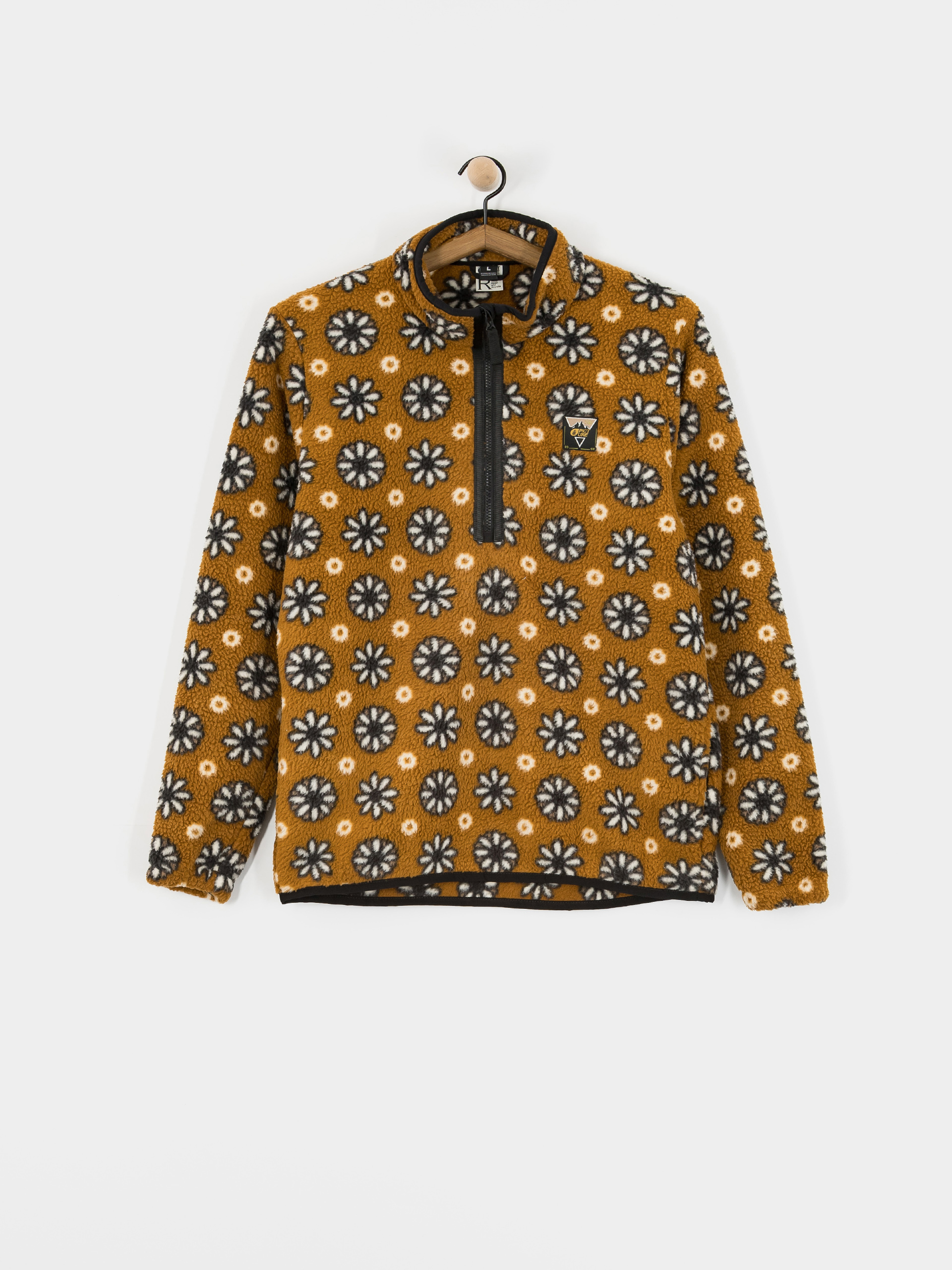 Pánsky Flísová mikina Picture Kimag Printed 1/4 Zip (daisy print)