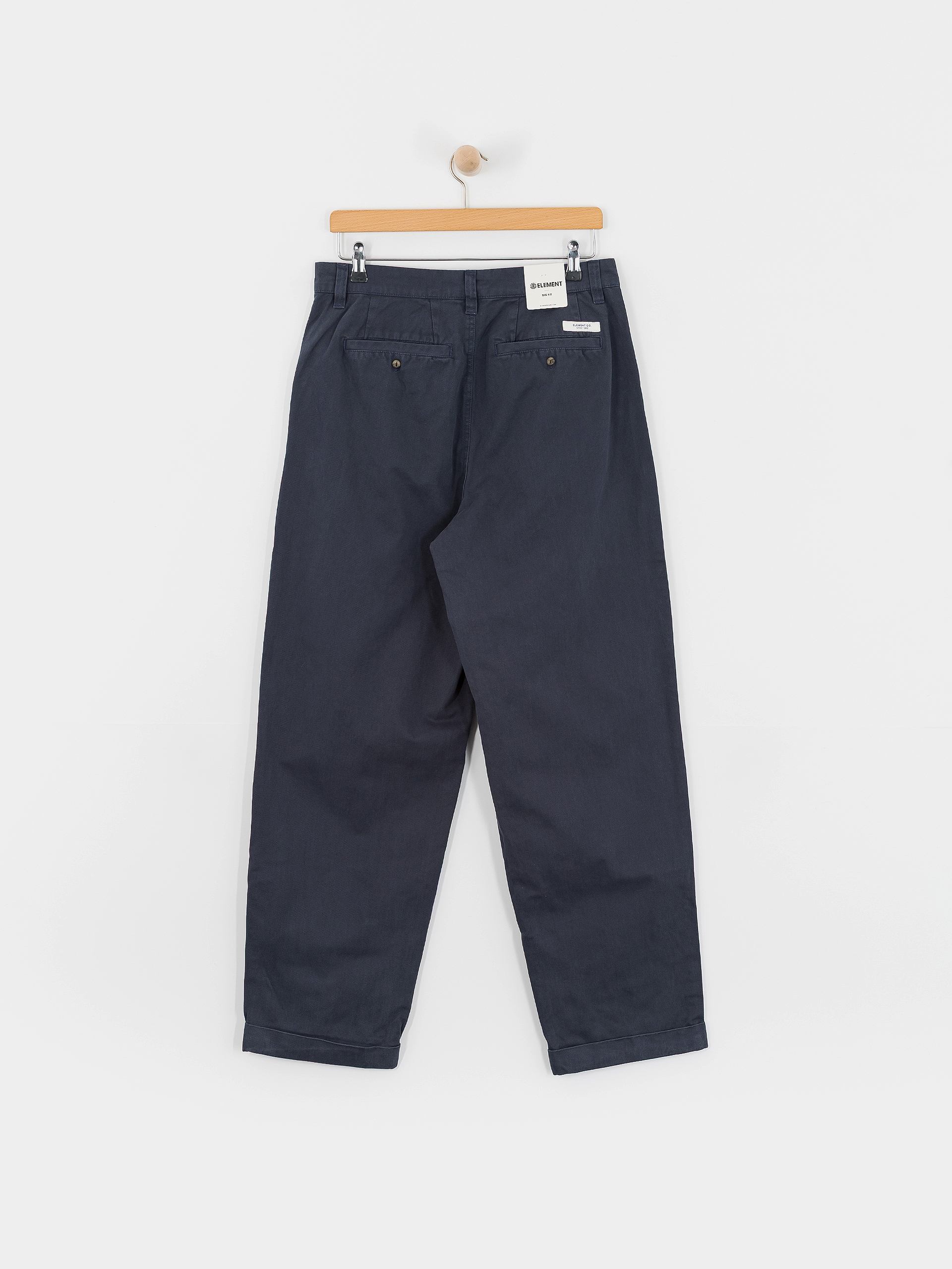 Nohavice Element Big Pleated Chino (eclipse navy)