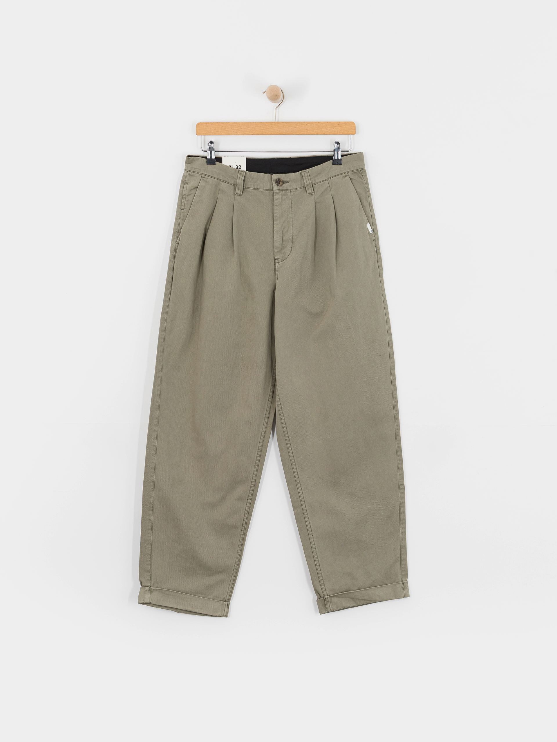 Nohavice Element Big Pleated Chino (kalamata)