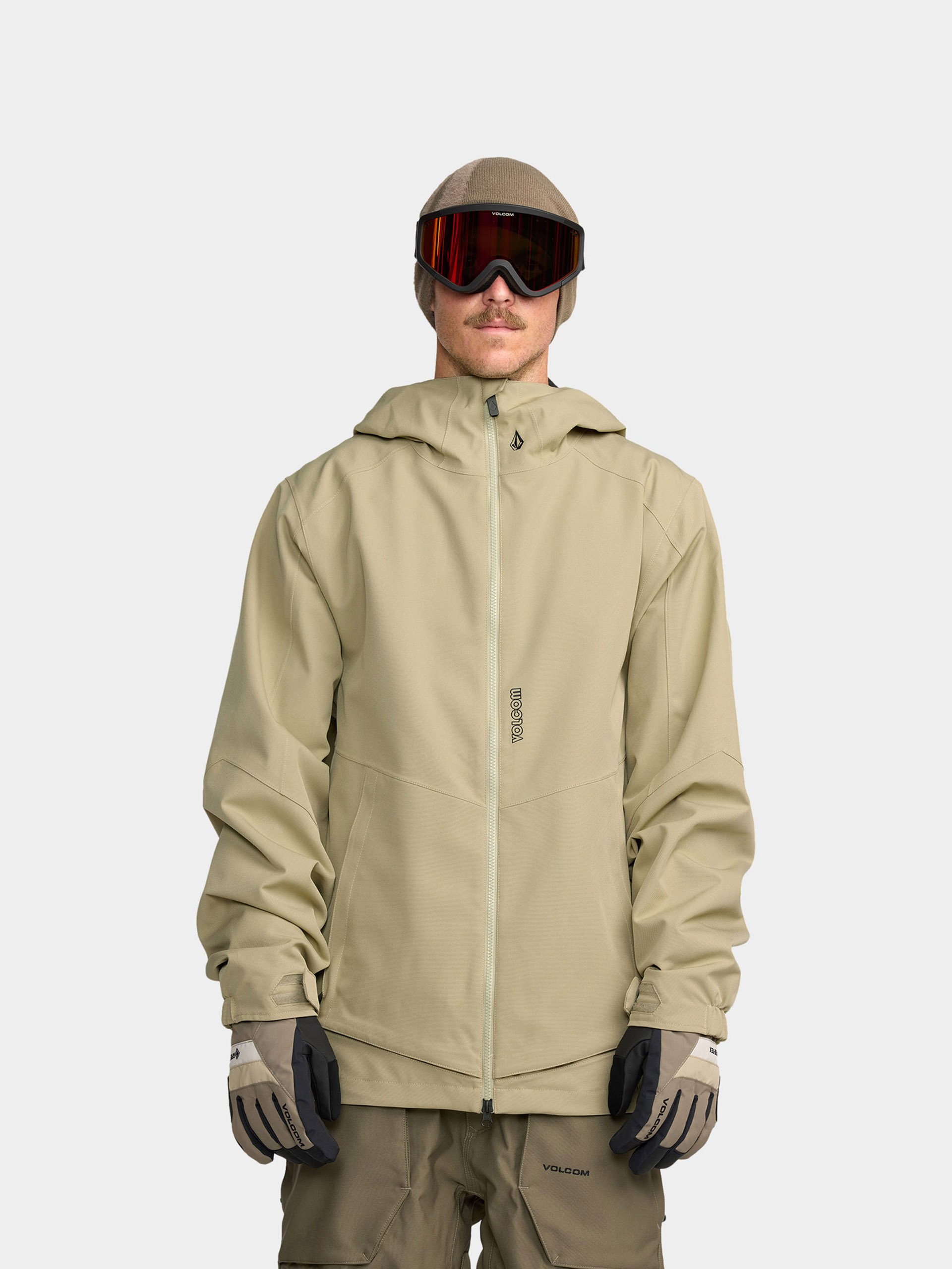 Snowboardovu00e1 bunda Volcom Brighton Full Zip (moss green)