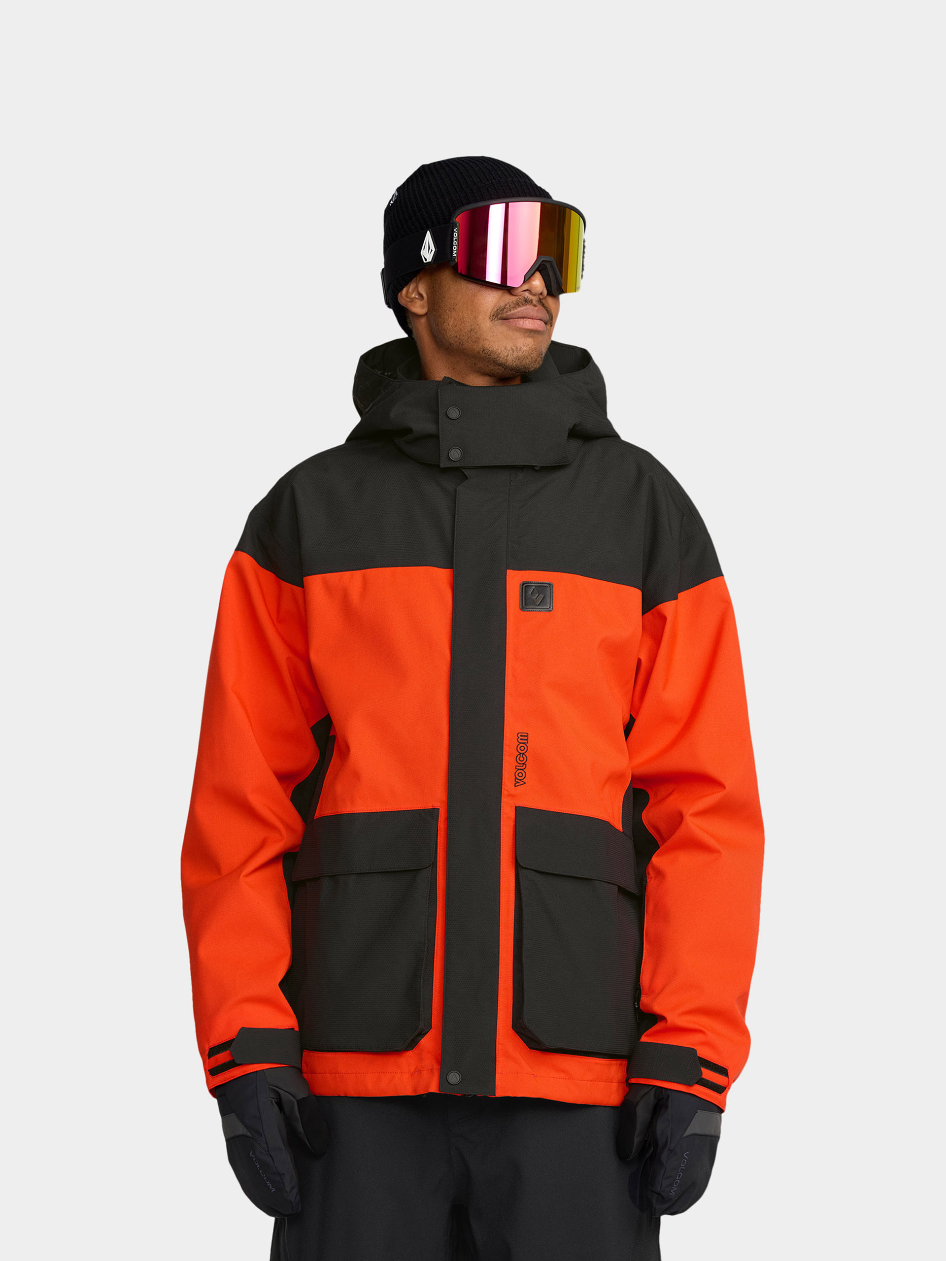 Snowboardová bunda Volcom Kleveland (orange shock)