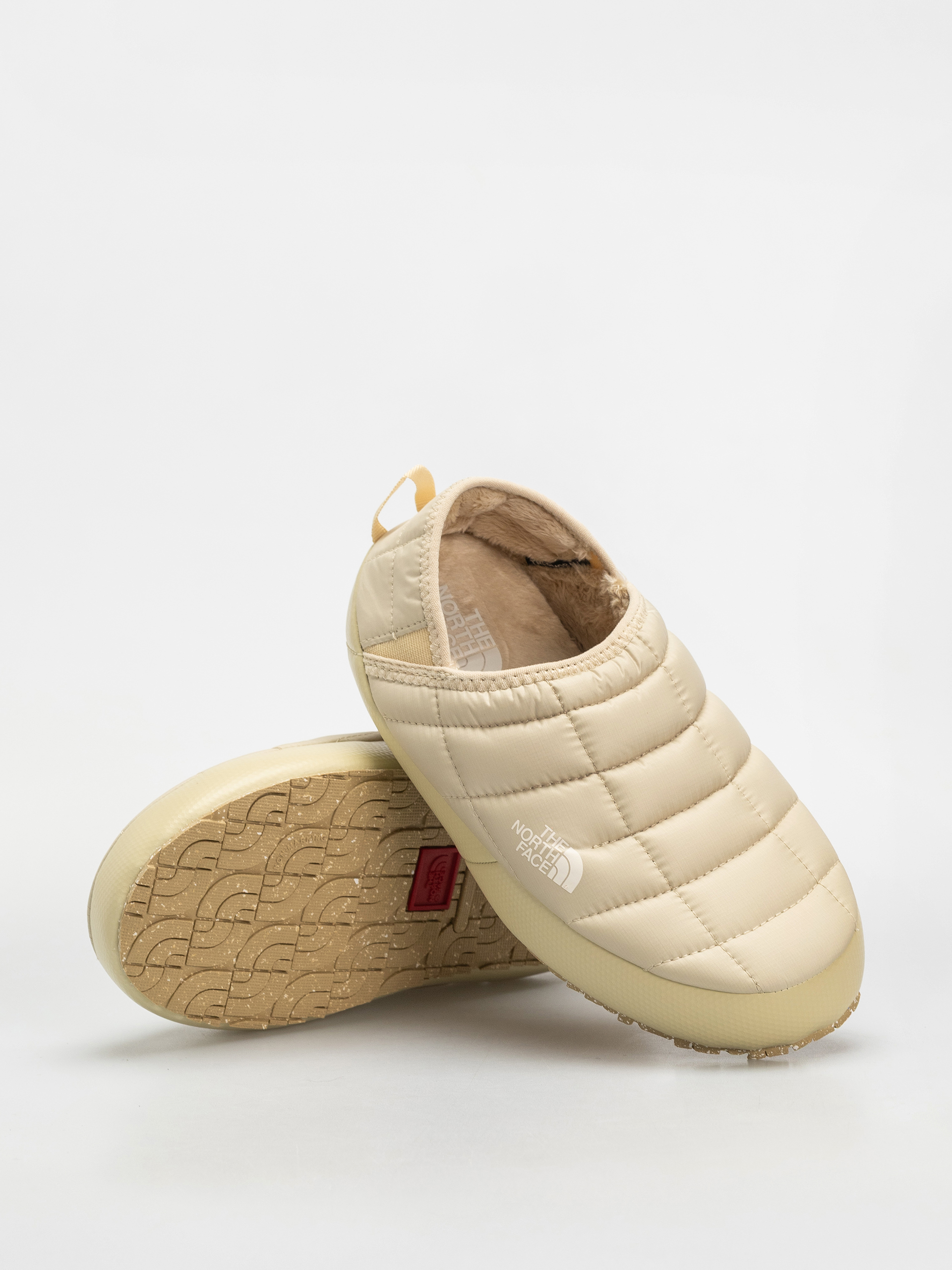 Topánky The North Face Thermoball Traction Mule V Wmn (gravel/white dune)