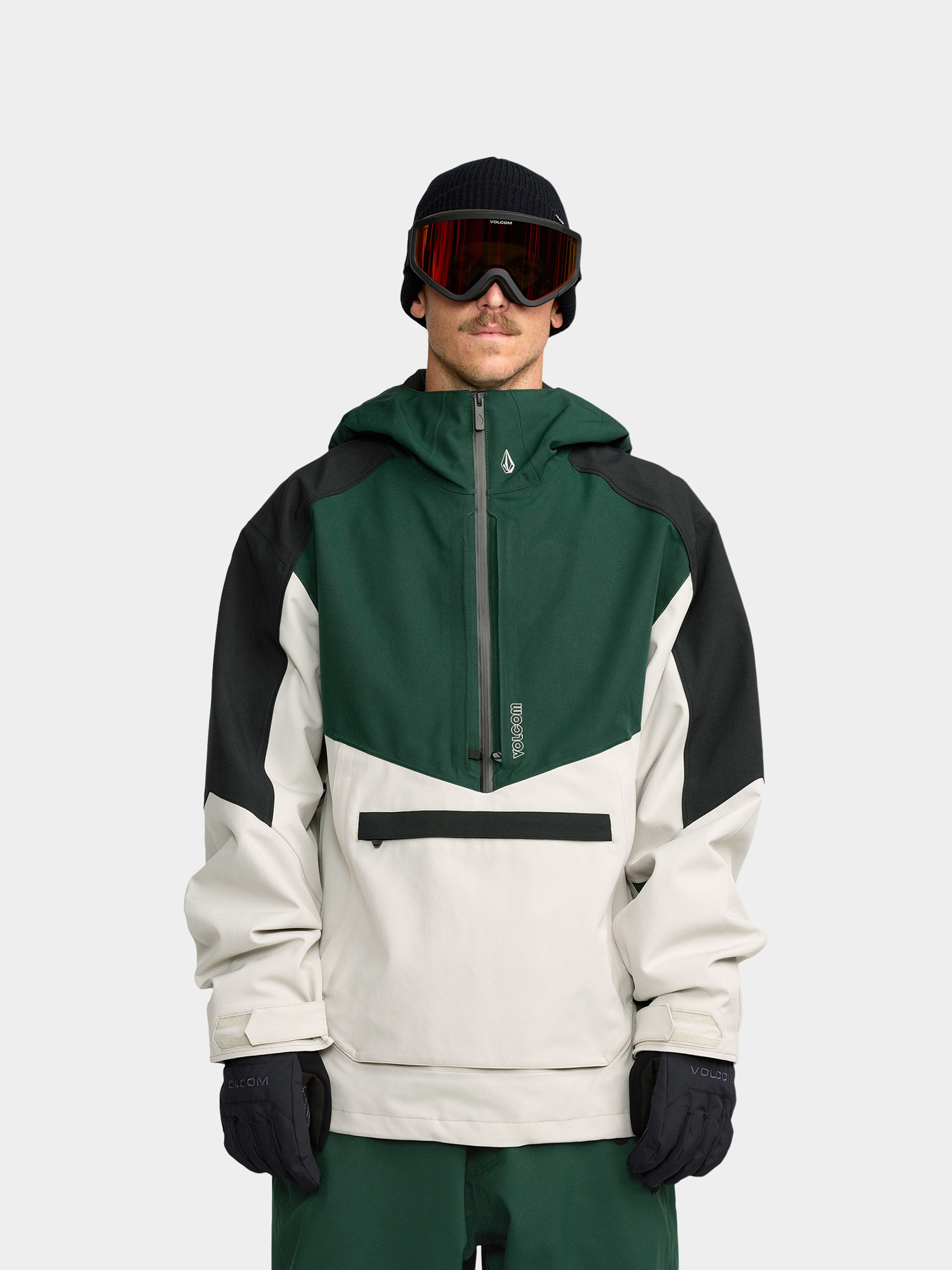 Snowboardovu00e1 bunda Volcom Brighton Pullover (stone)