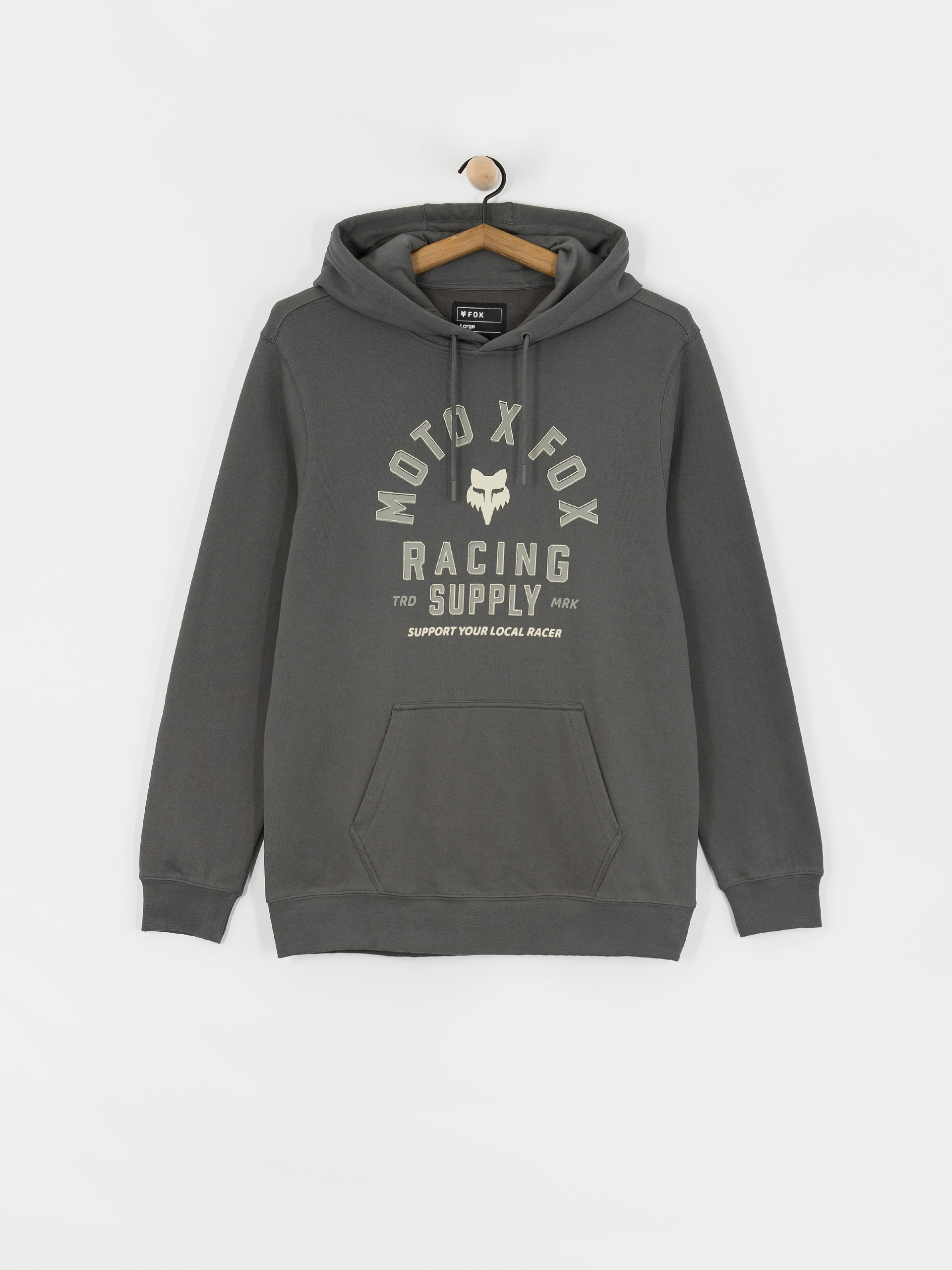 Mikina s kapucňou Fox Local Racer HD (dark shadow)
