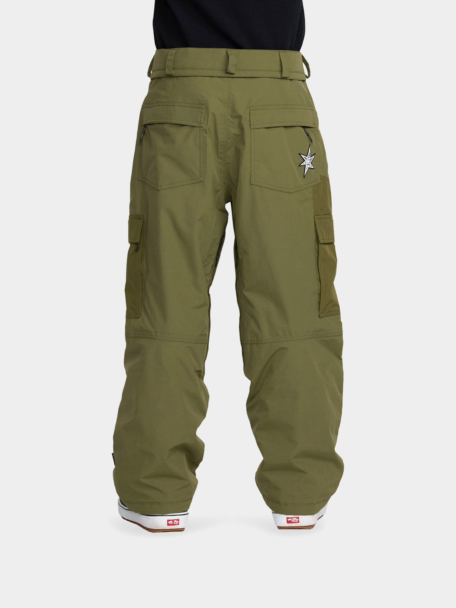 Pánske Snowboardové nohavice Volcom Longo Gore Tex (dark olive)