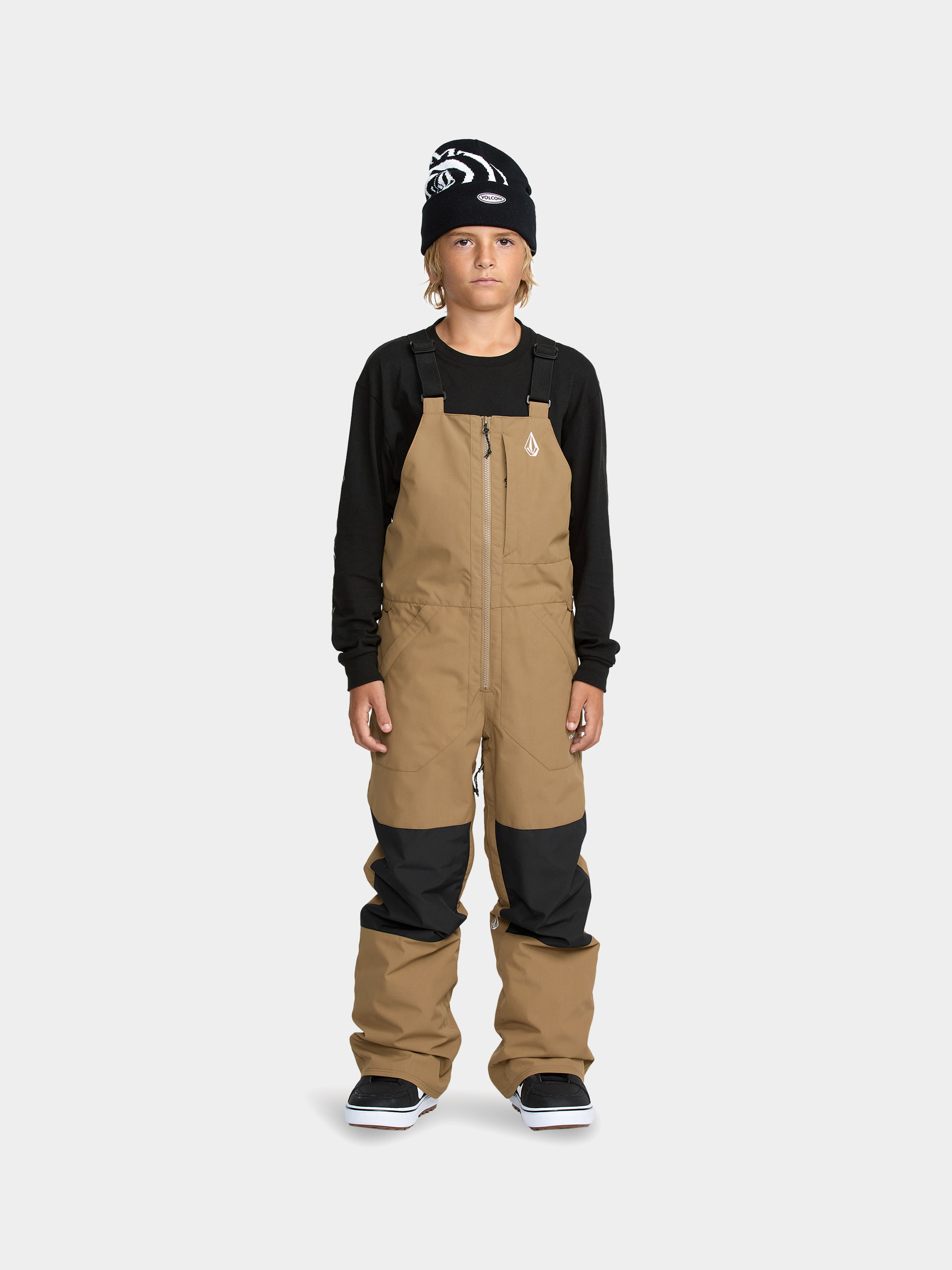 Snowboardové nohavice Volcom Barkley Ins Bib Overall JR (bronze)