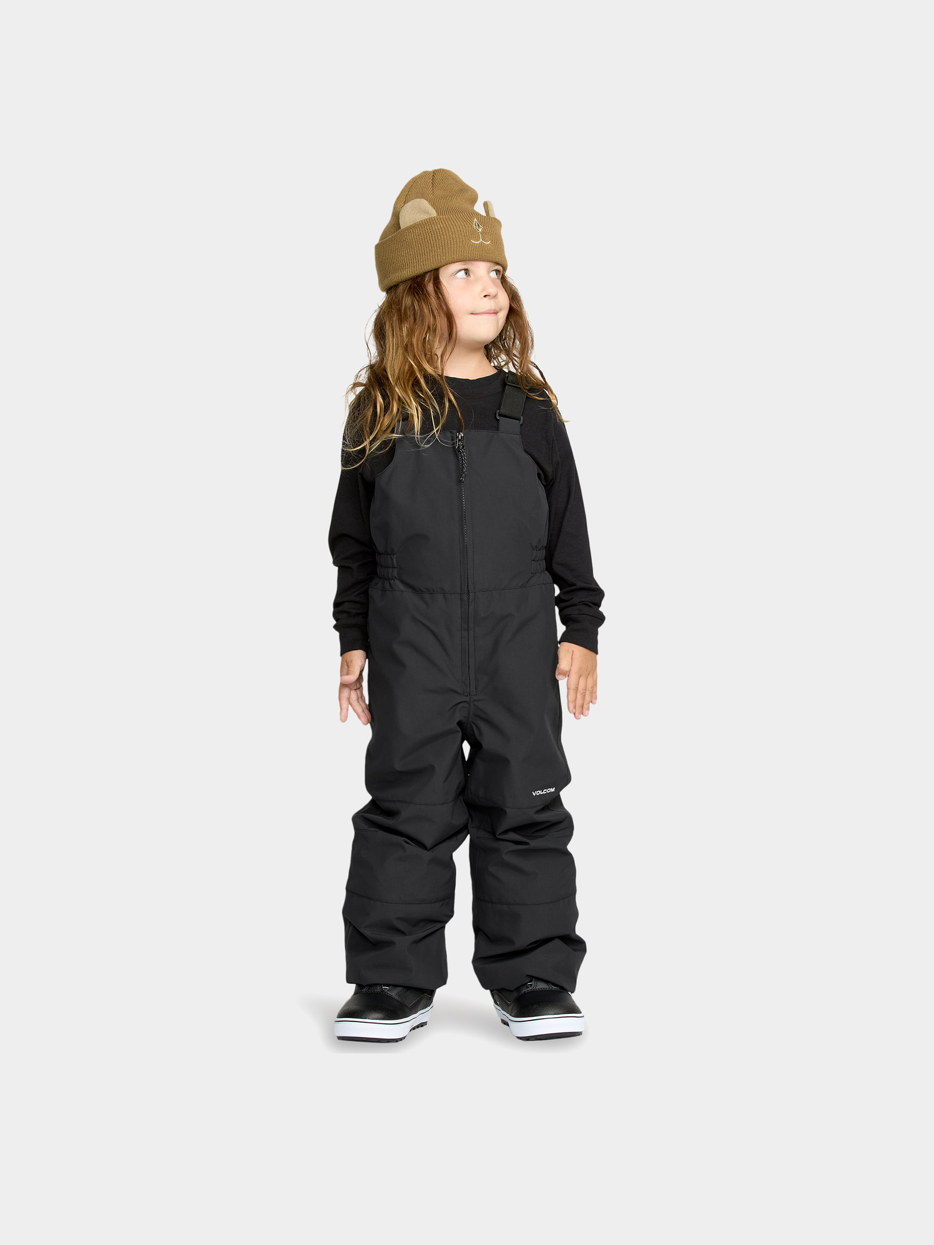 Snowboardovu00e9 nohavice Volcom Barkley Ins Bib Overall JR (black)