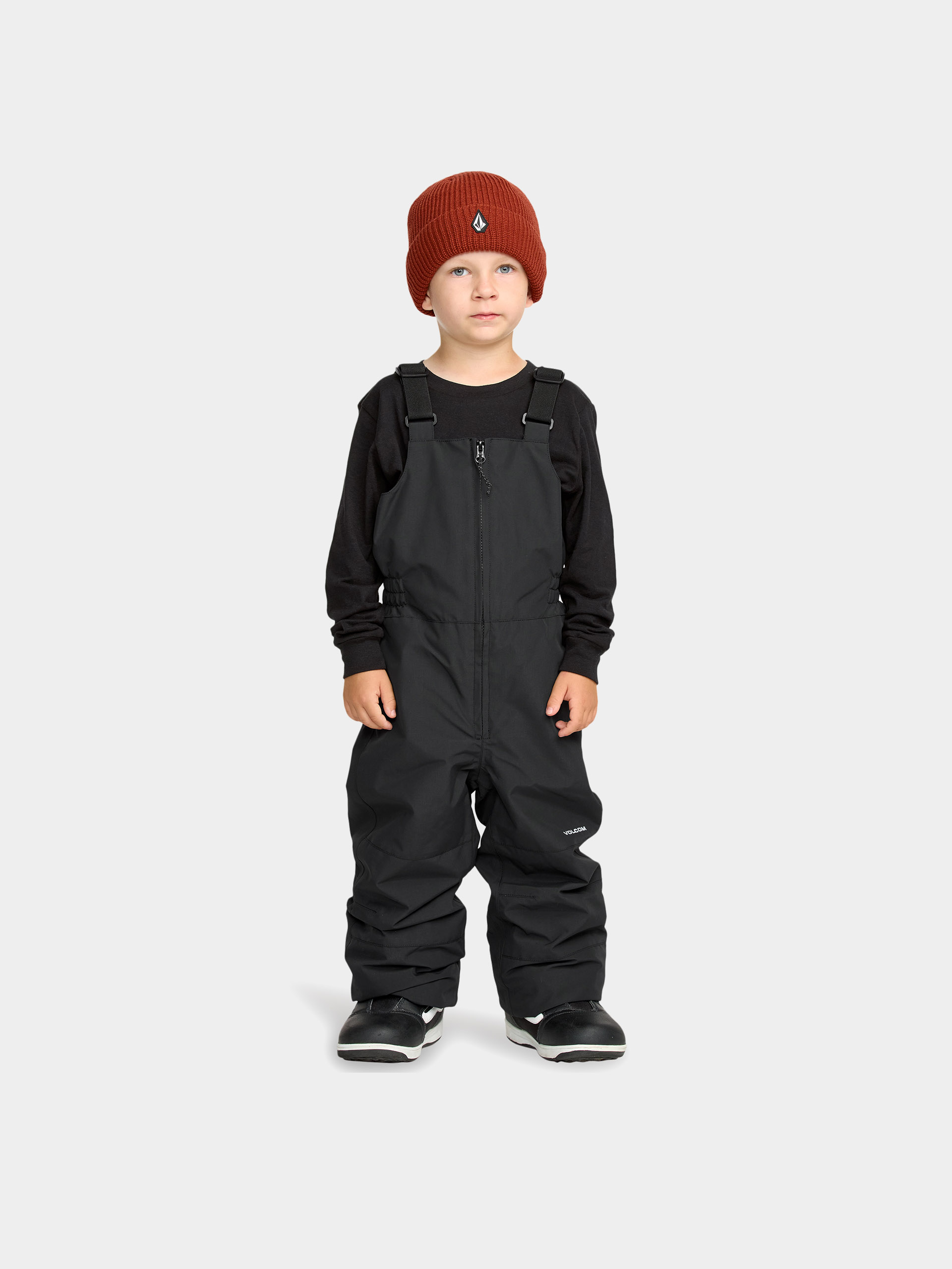 Snowboardové nohavice Volcom Barkley Ins Bib Overall JR (black)
