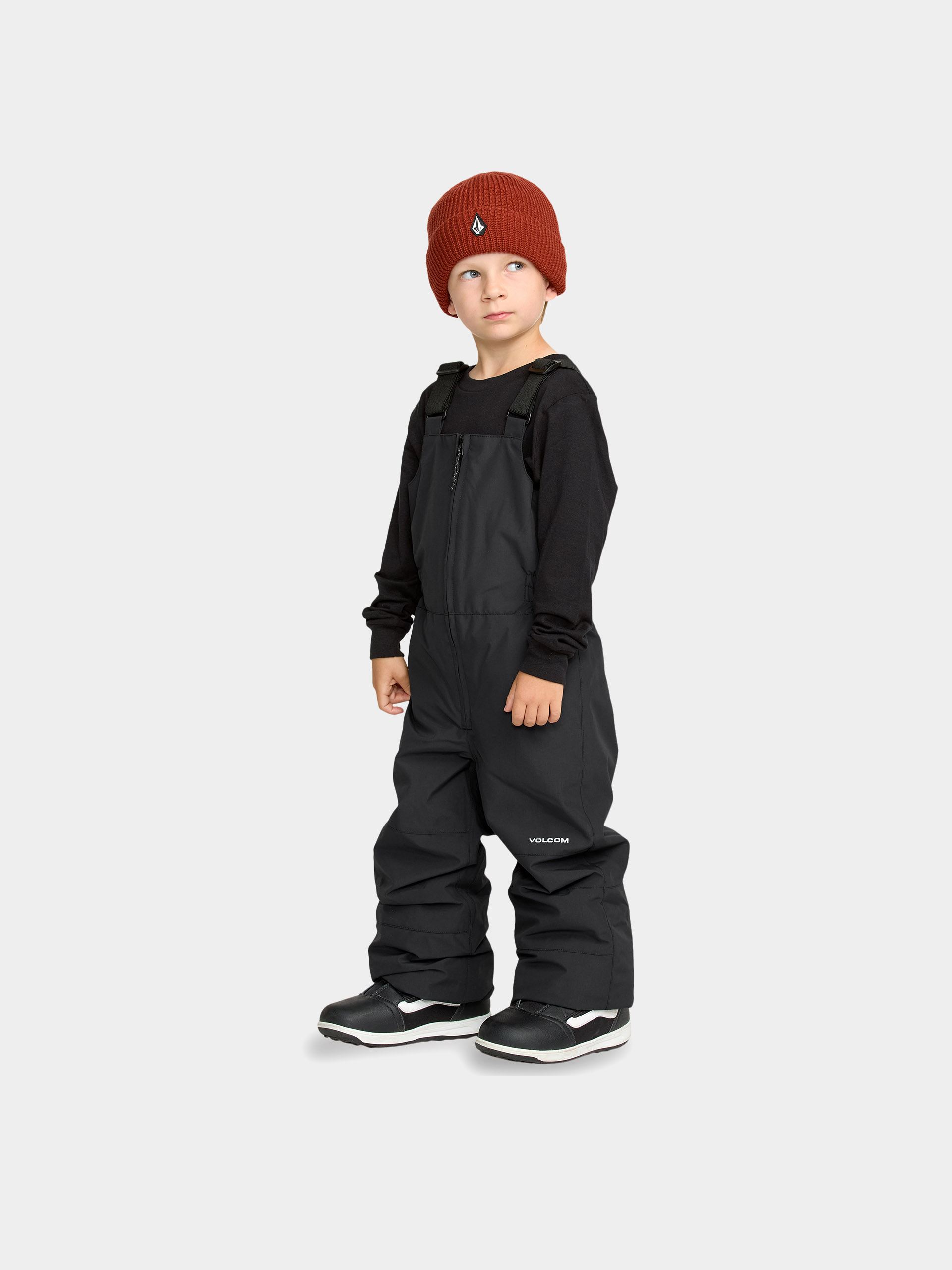 Snowboardové nohavice Volcom Barkley Ins Bib Overall JR (black)