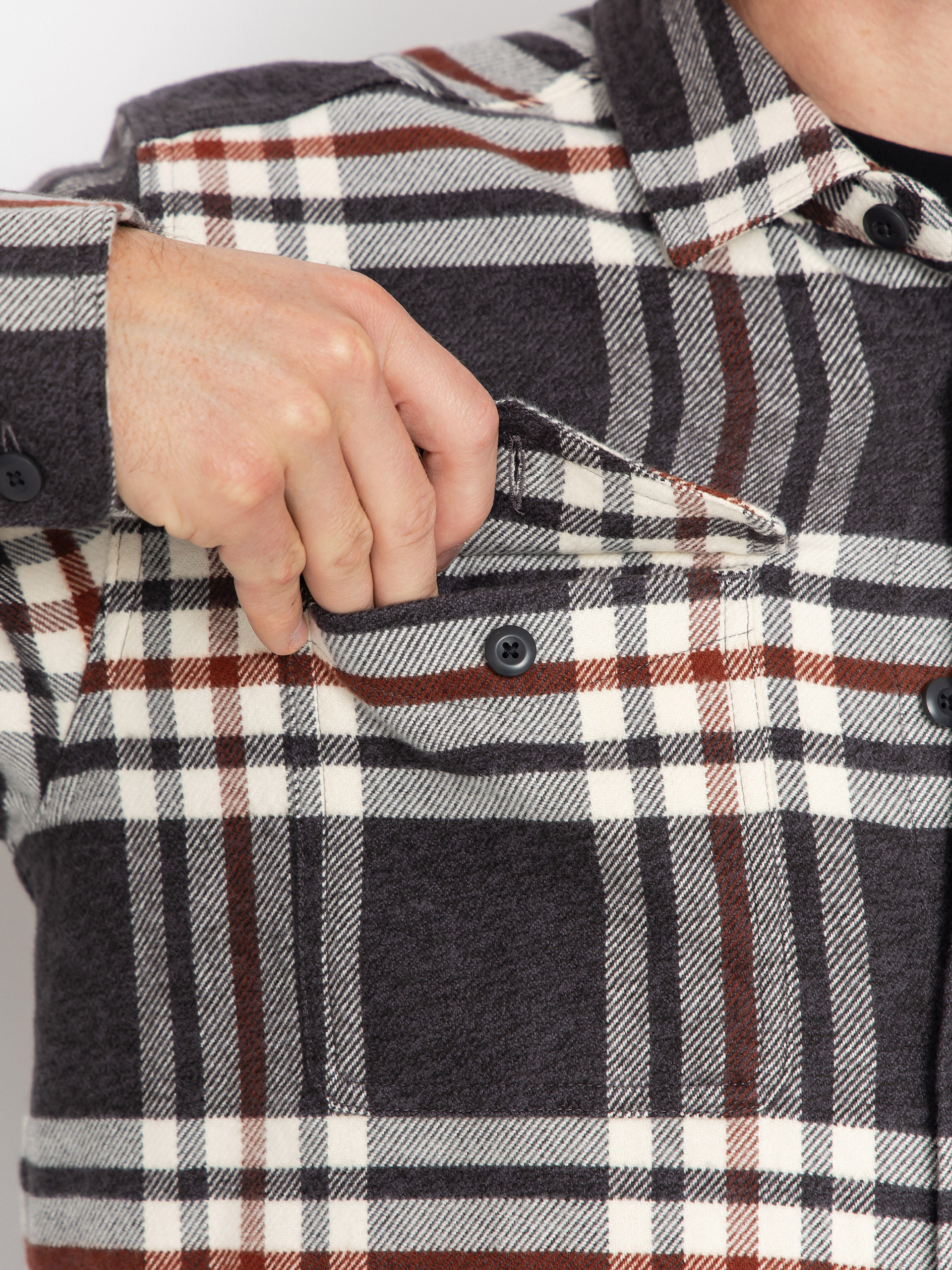 Košeľa Patagonia Fjord Flannel (catch ink black)