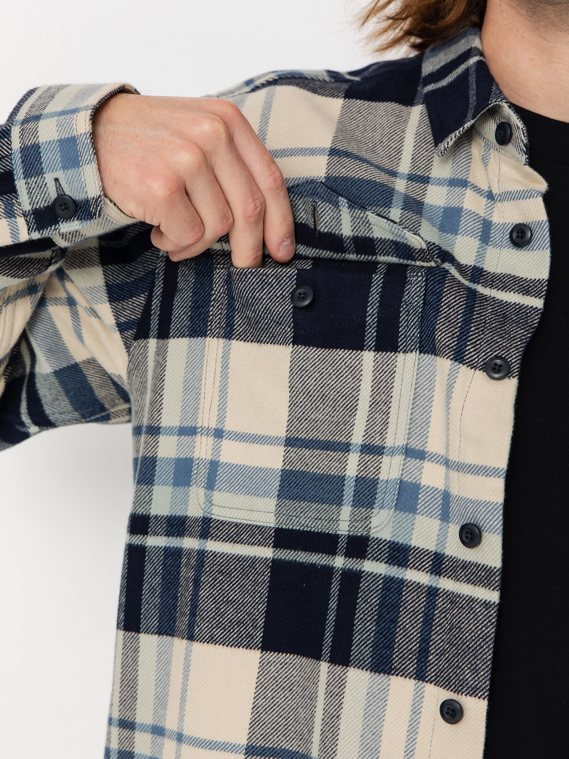 Košeľa Patagonia Fjord Flannel (hibernate sunken blue)