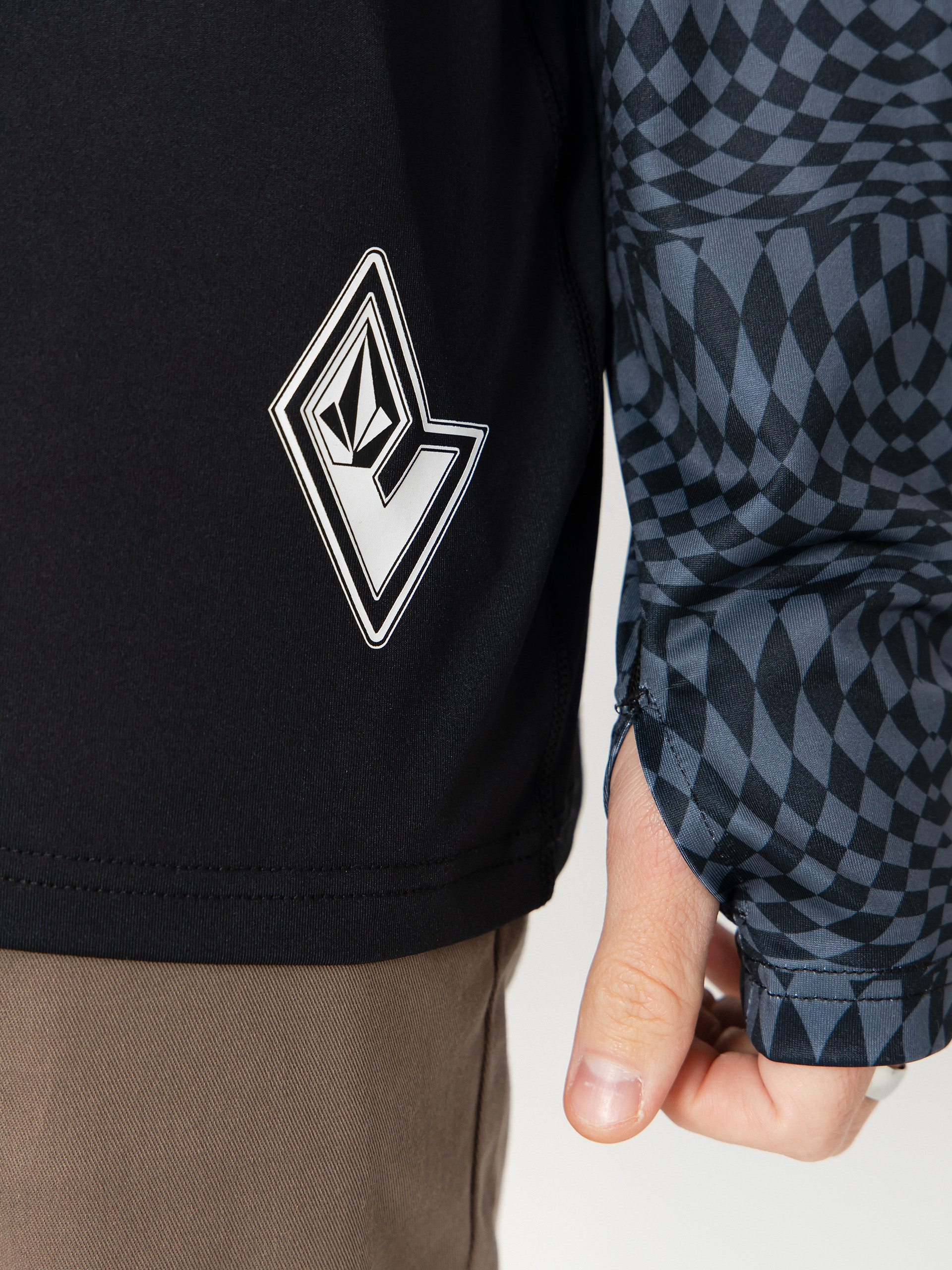 Pánsky Termotriko Volcom M V Science Crew (black/charcoal)