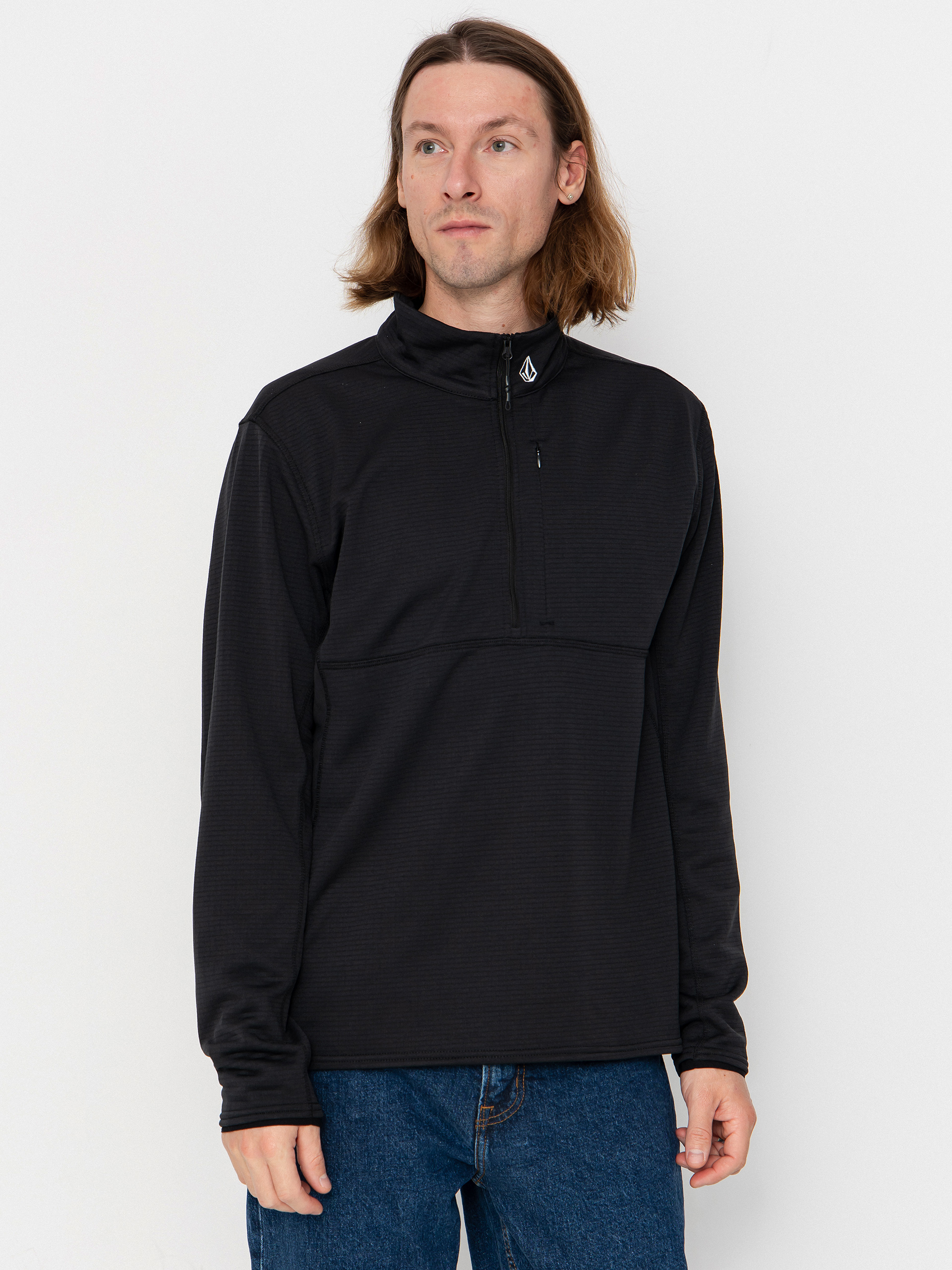 Pánska Termomikina  Volcom Gridlock Mock Neck (black)