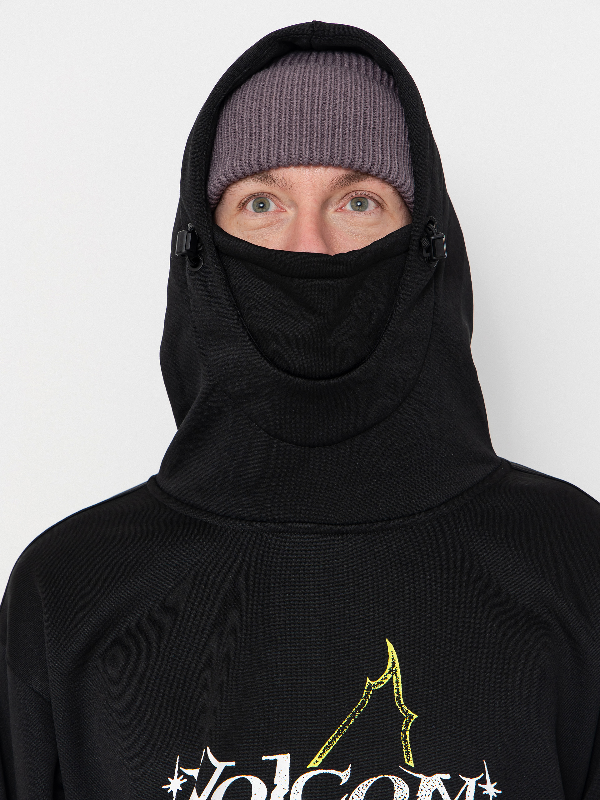 Mikina s kapucňou Volcom Hydro Riding HD (black)