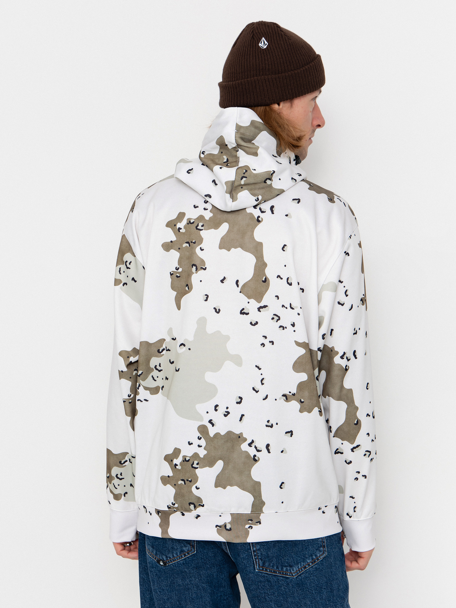 Mikina s kapucňou Volcom Hydro Riding HD (white)