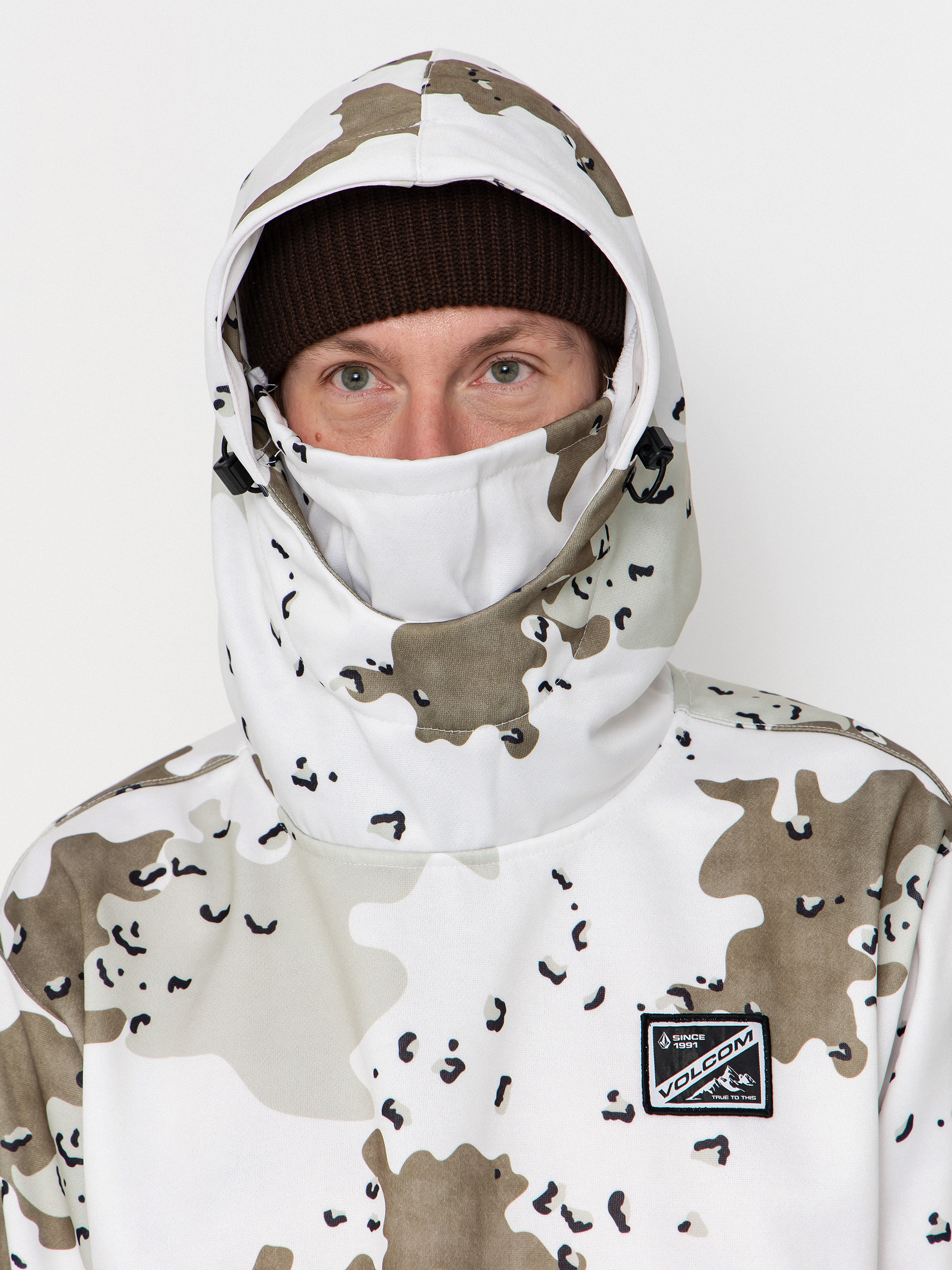 Mikina s kapucňou Volcom Hydro Riding HD (white)