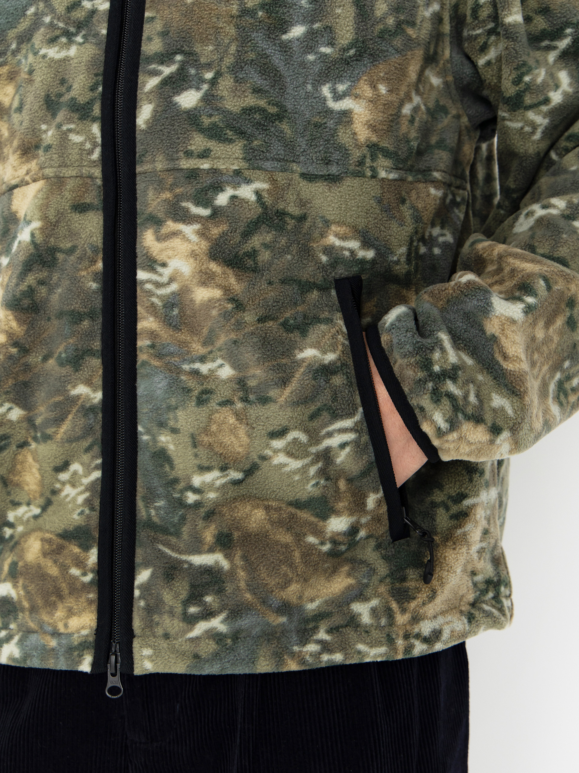 Pánsky Flísová mikina Carhartt WIP Blevin (camo combi/green)