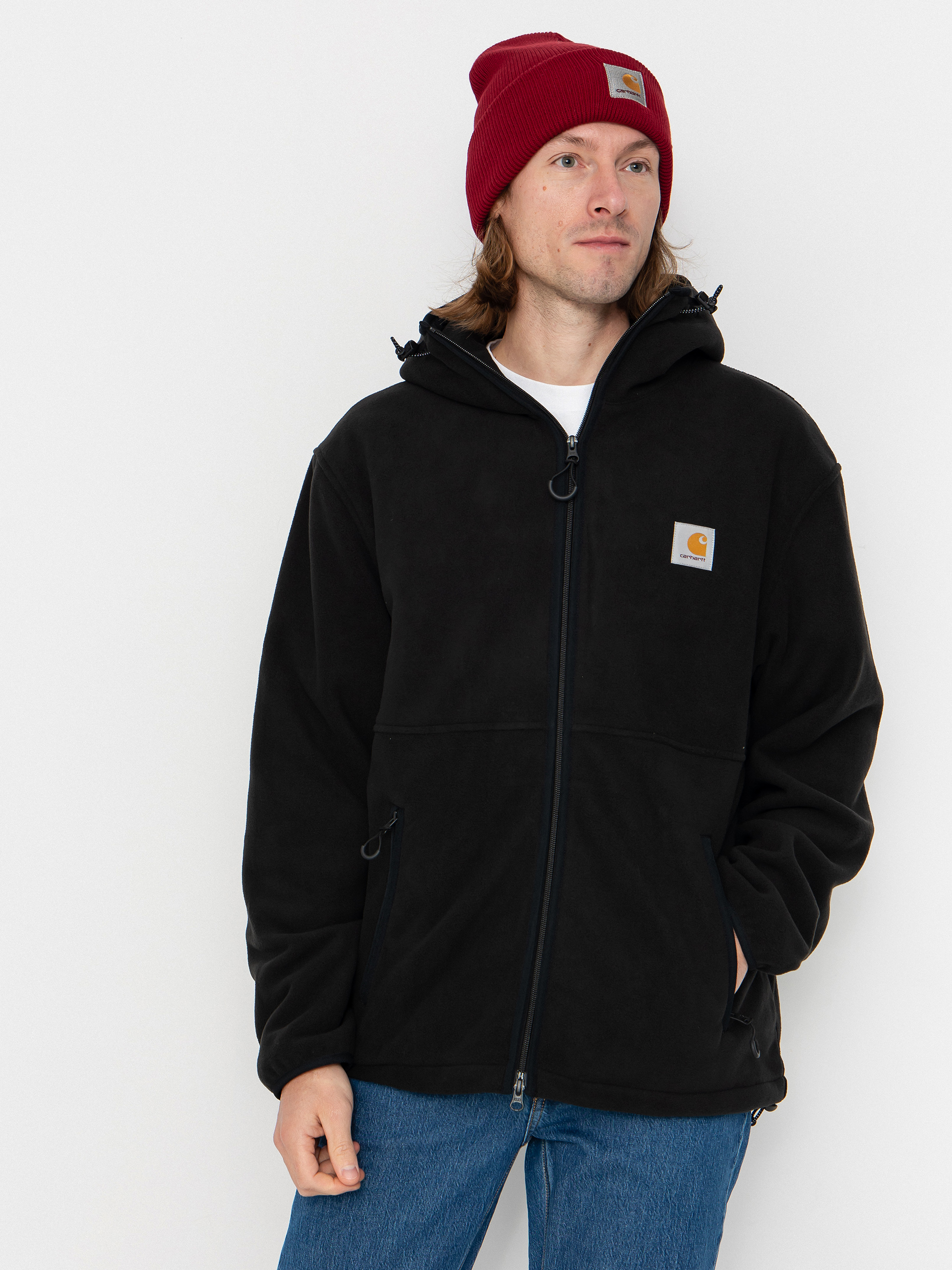 Flu00edsovu00e1 mikina Carhartt WIP Blevin (black)