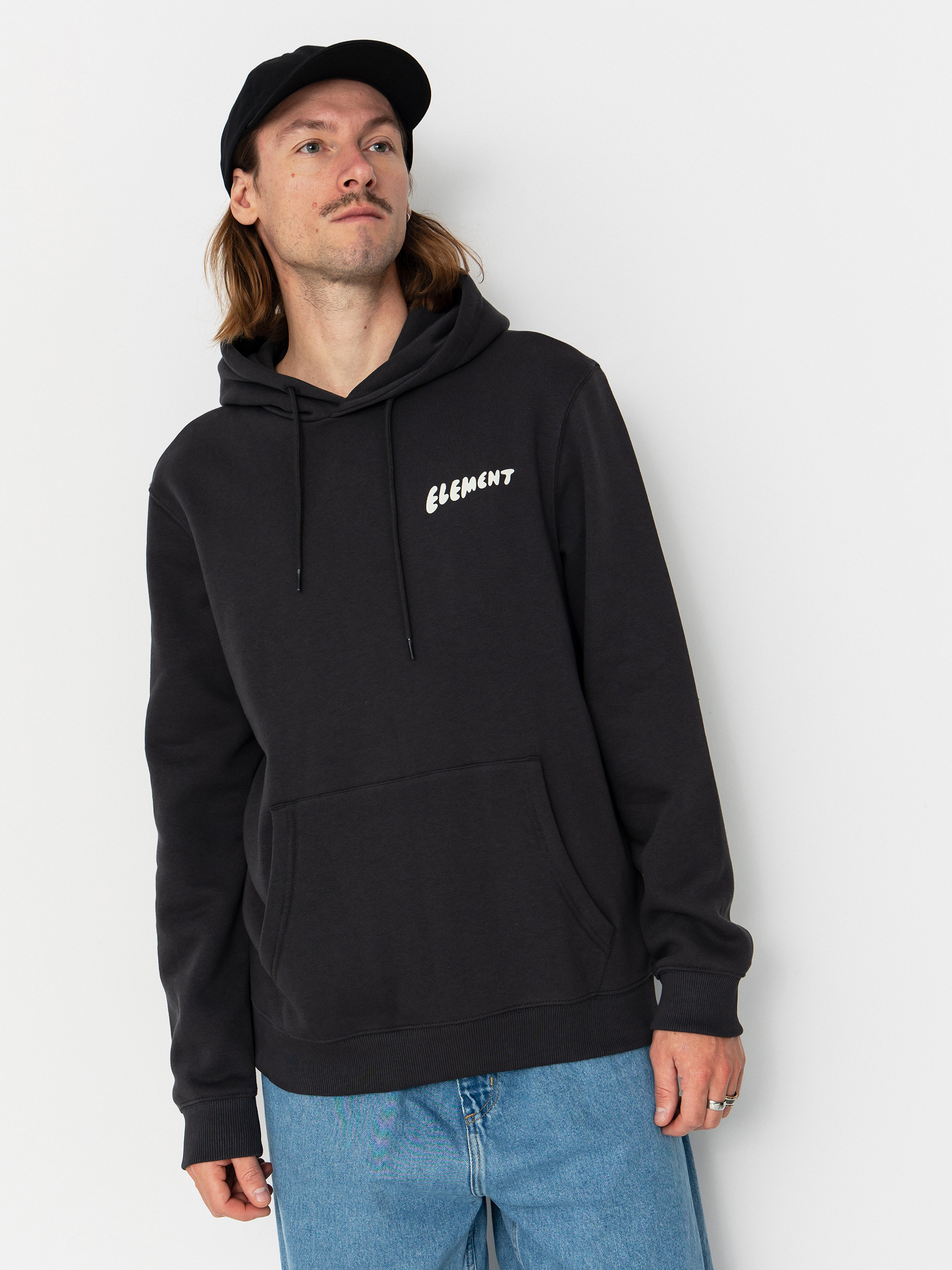 Mikina s kapucňou Element Sunrise HD (off black)