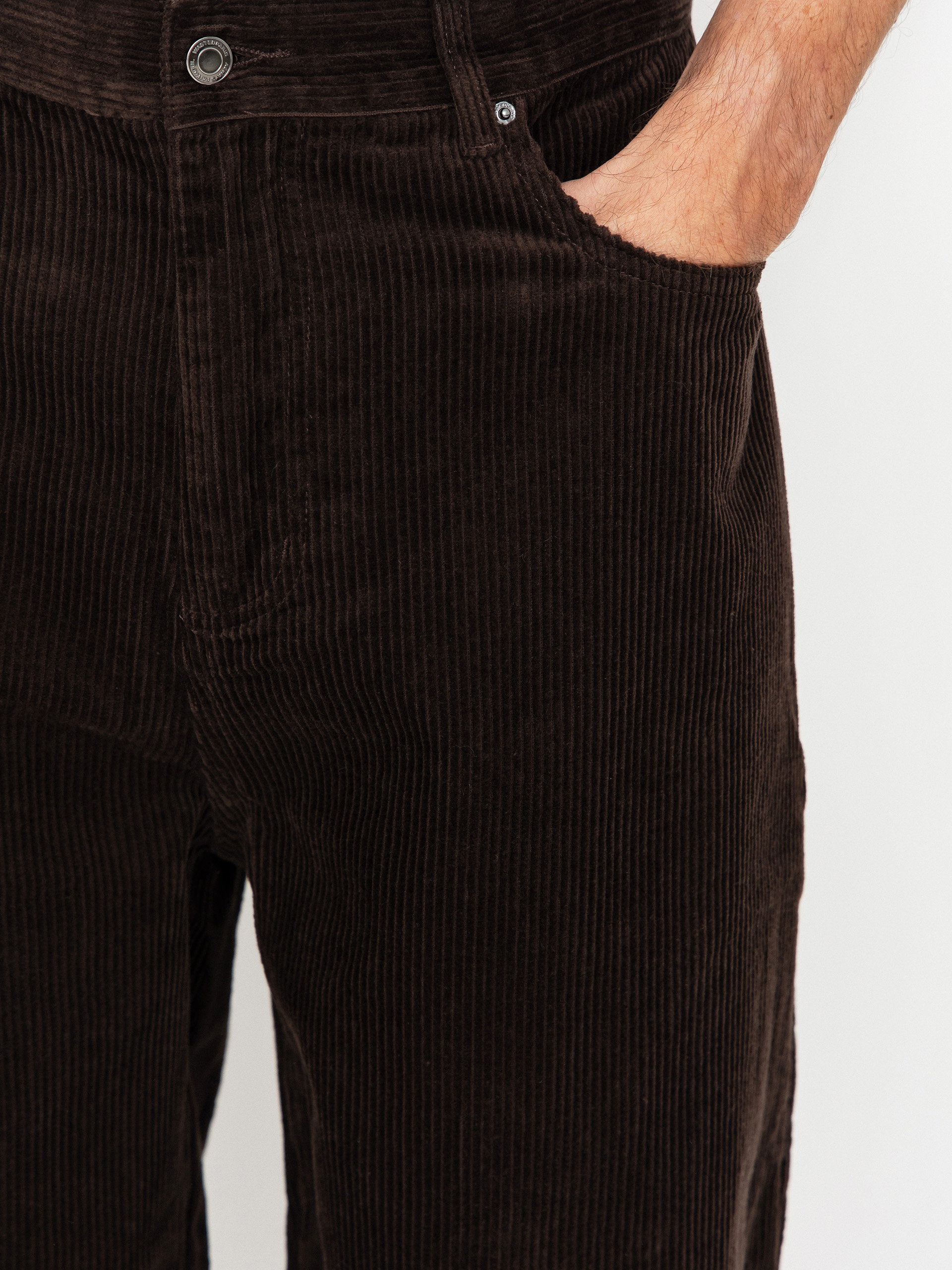 Nohavice Wasted Paris Corduroy Casper (ice brown)