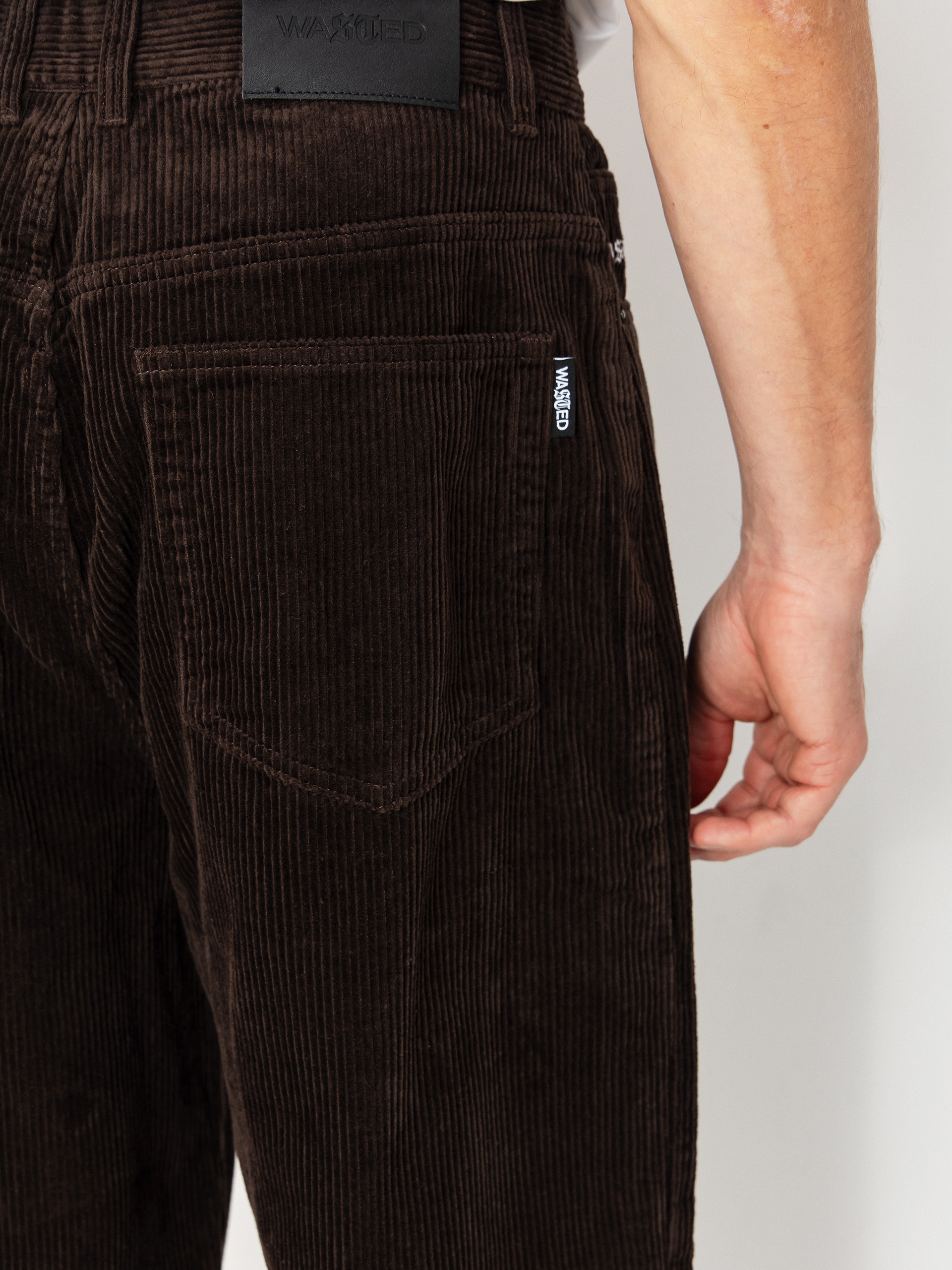 Nohavice Wasted Paris Corduroy Casper (ice brown)