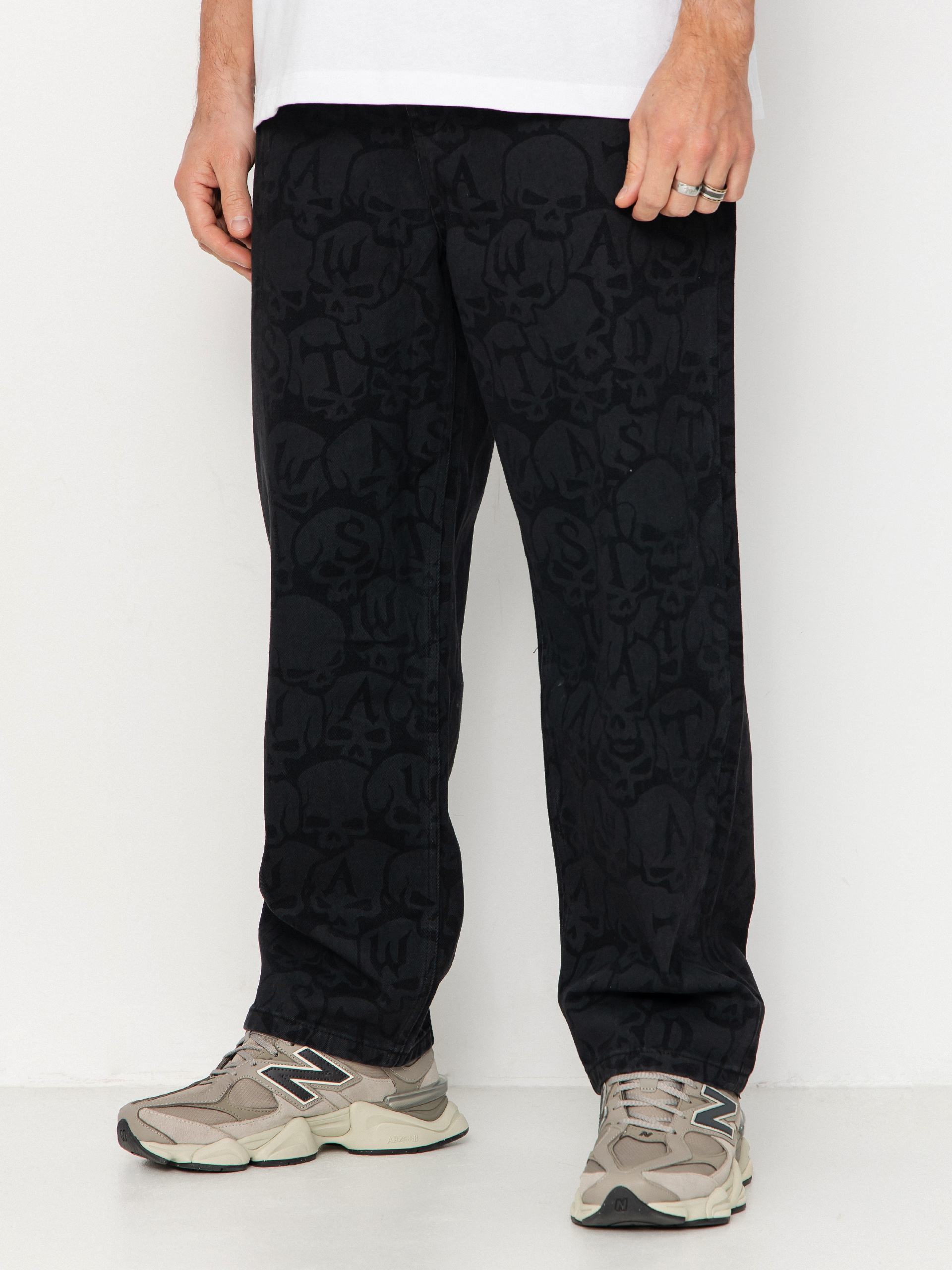 Nohavice Wasted Paris Bury Casper (black/faded black)