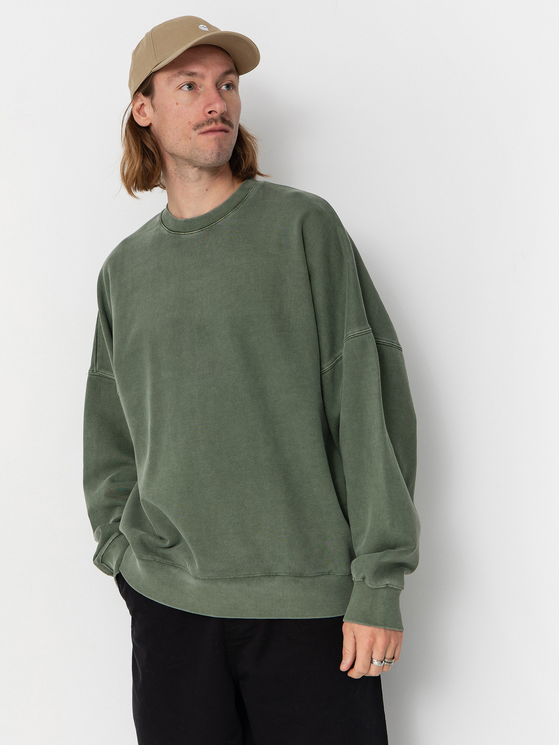 Mikina Carhartt WIP RGGD (opuntia/garment dyed)