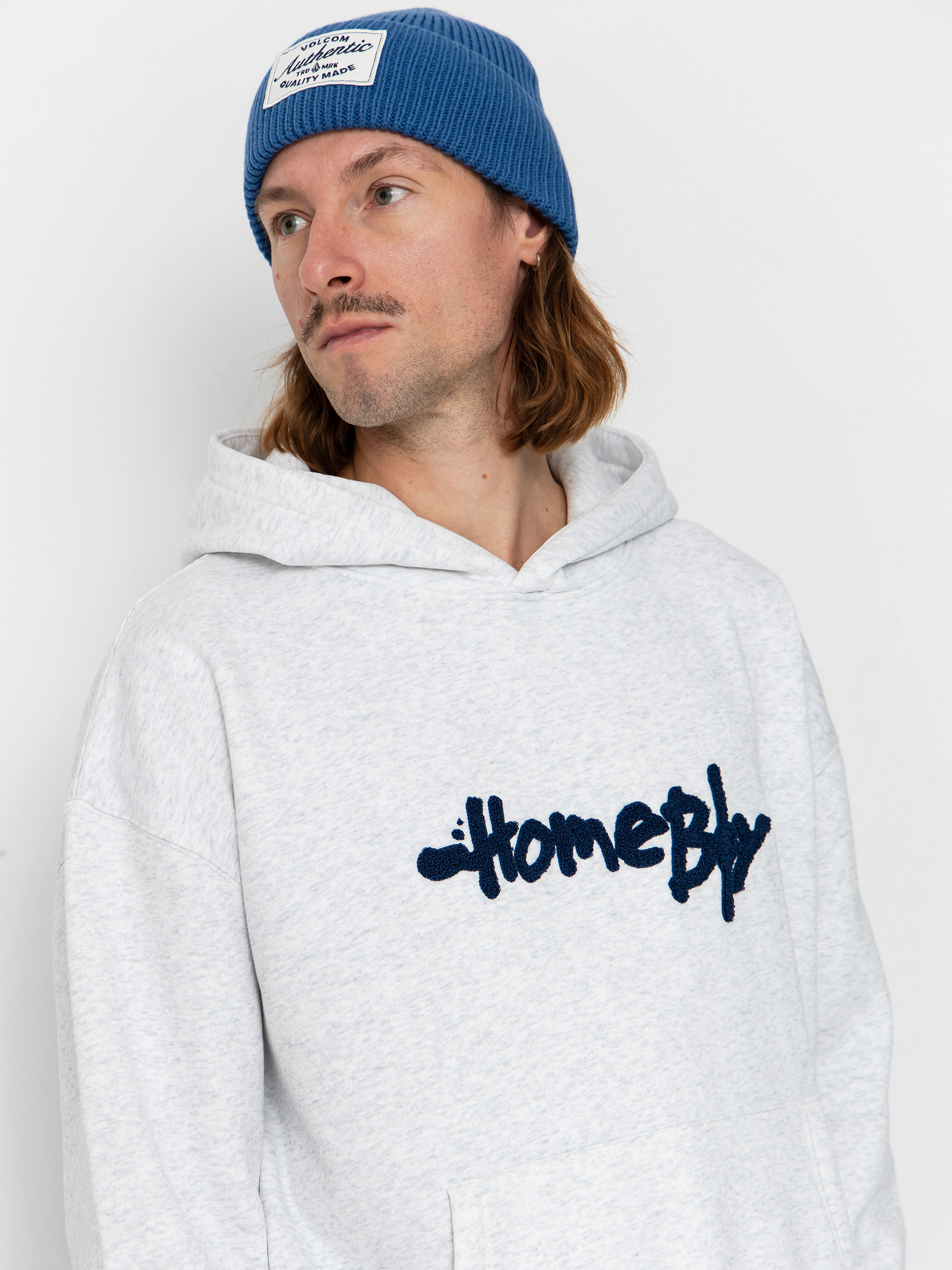 Mikina s kapucňou Homeboy Pencil Chenille HD (grey heather)
