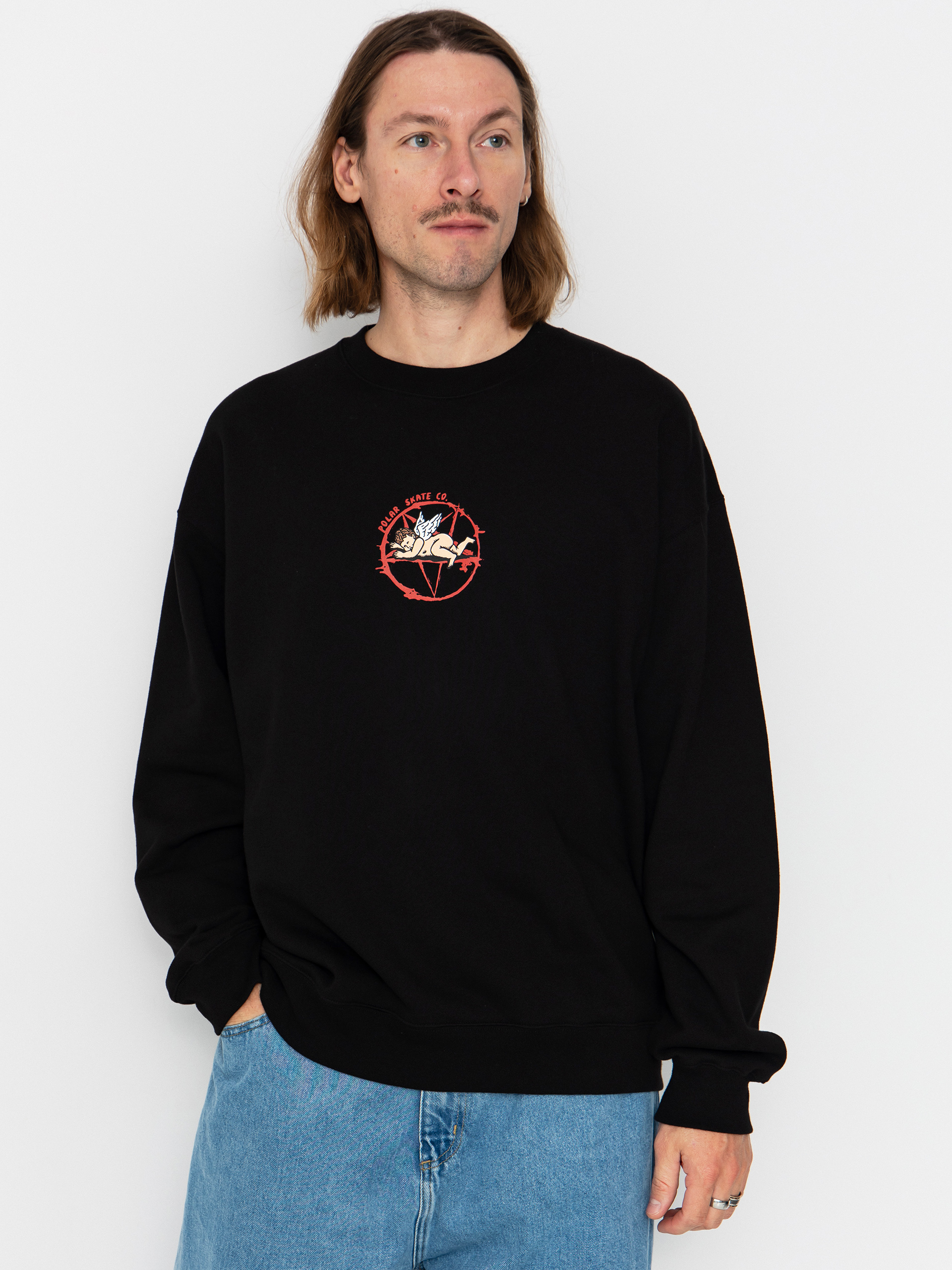 Mikina Polar Skate Dave Crewneck Sacrifice (black)