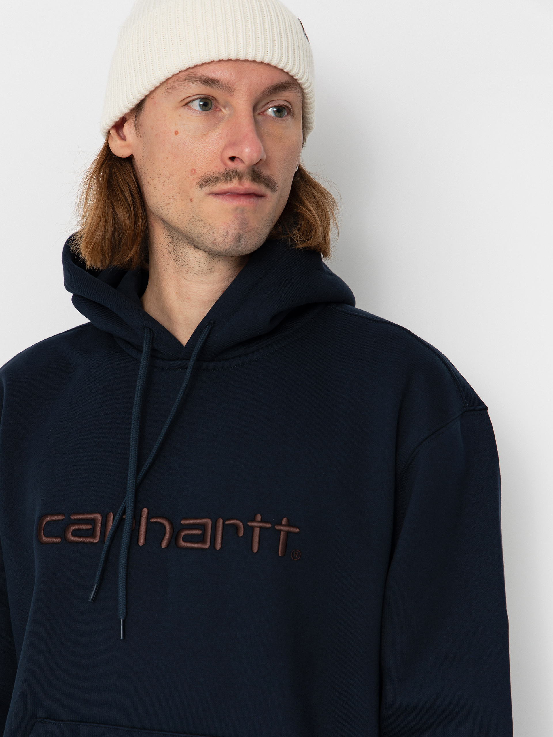 Mikina s kapucňou Carhartt WIP Carhartt HD (deep night/palisander)