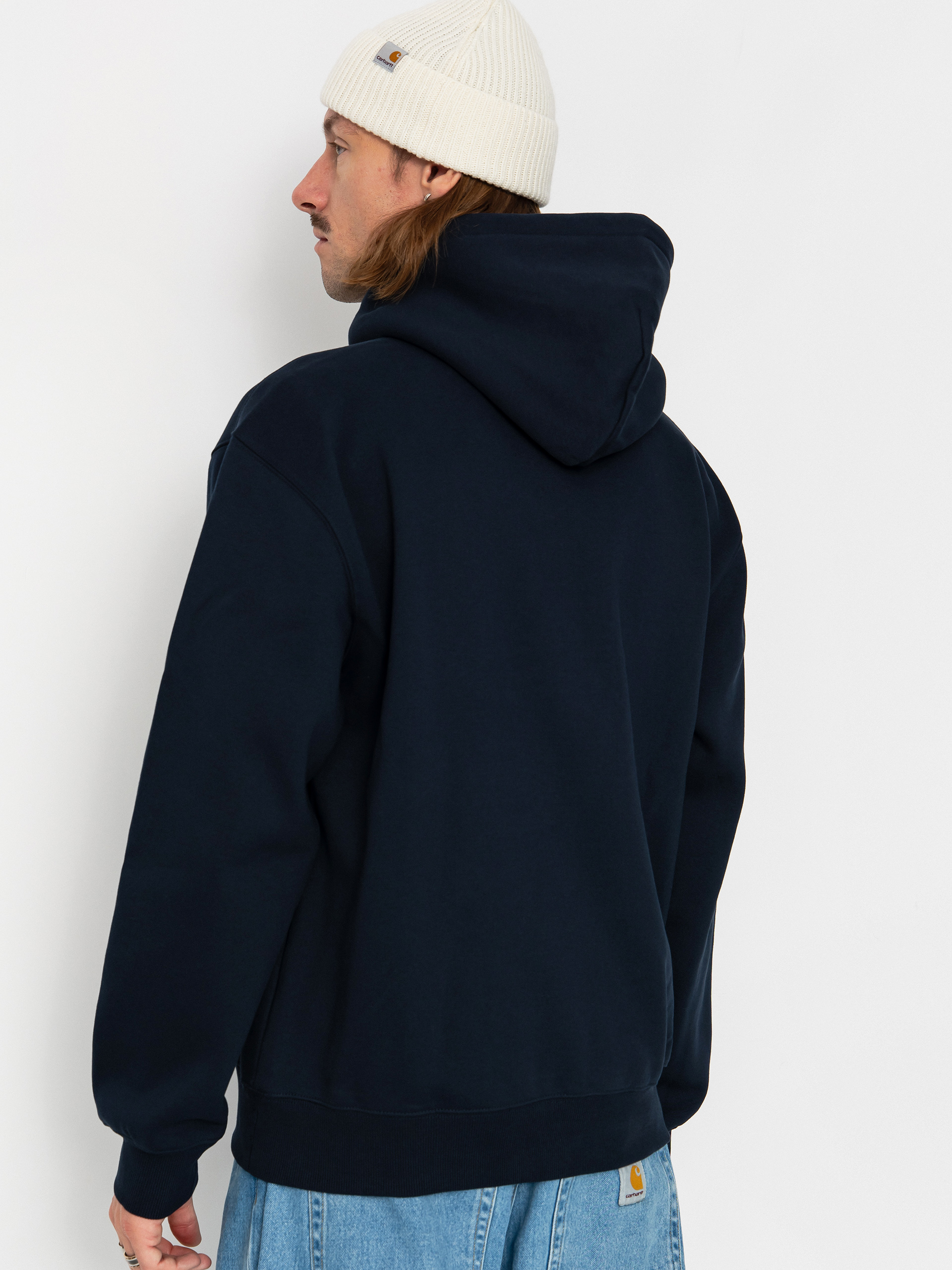 Mikina s kapucňou Carhartt WIP Carhartt HD (deep night/palisander)