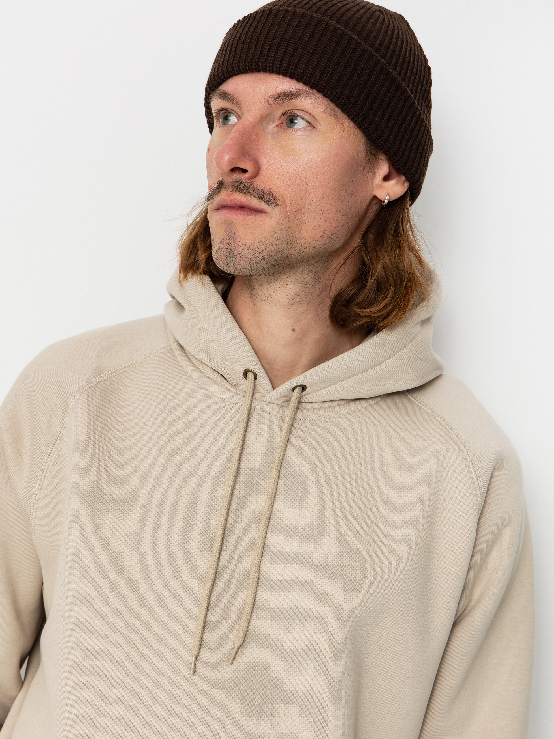 Mikina s kapucňou Carhartt WIP Chase HD (fleur de sel/gold)