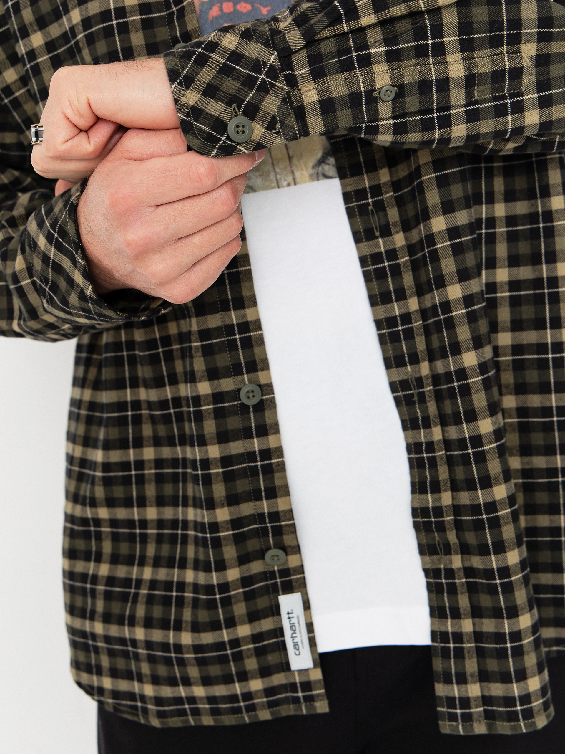 Košeľa Carhartt WIP Widmark (widmark check/cypress)