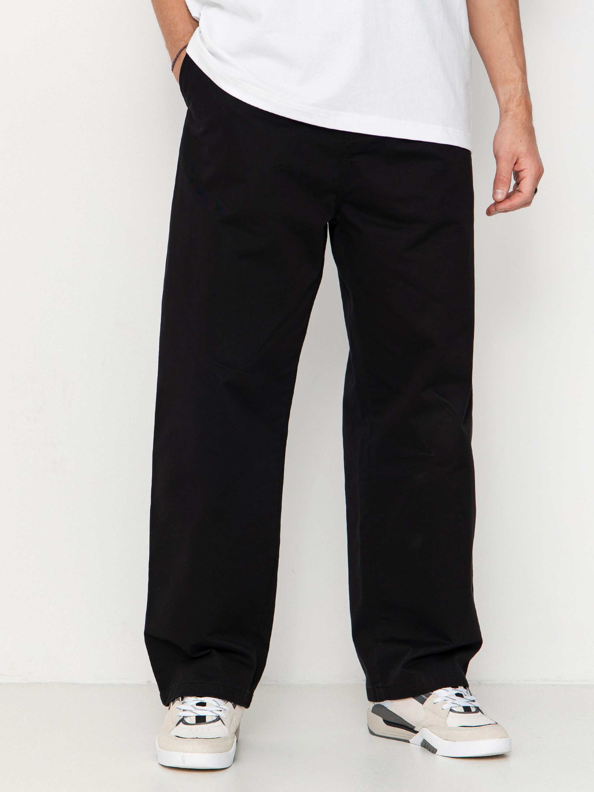 Nohavice Carhartt WIP Brady (black/stone washed)