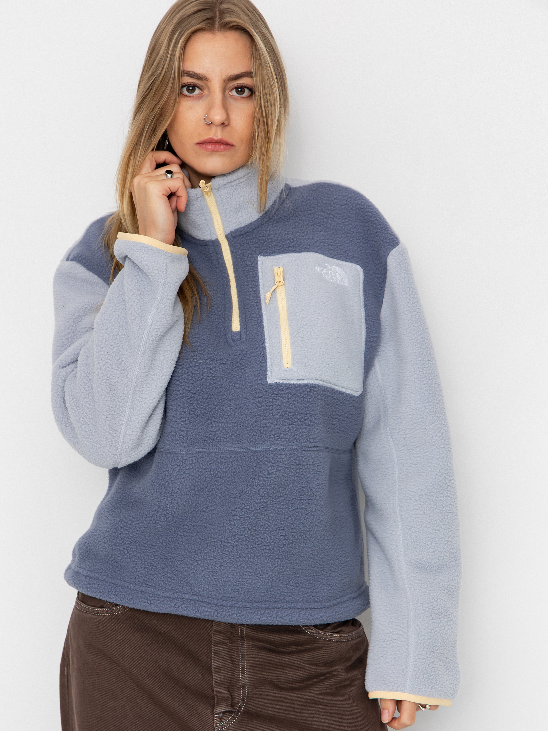 Flísová mikina The North Face Yumiori 1/4 Zip (twilight galaxy/blue fl)