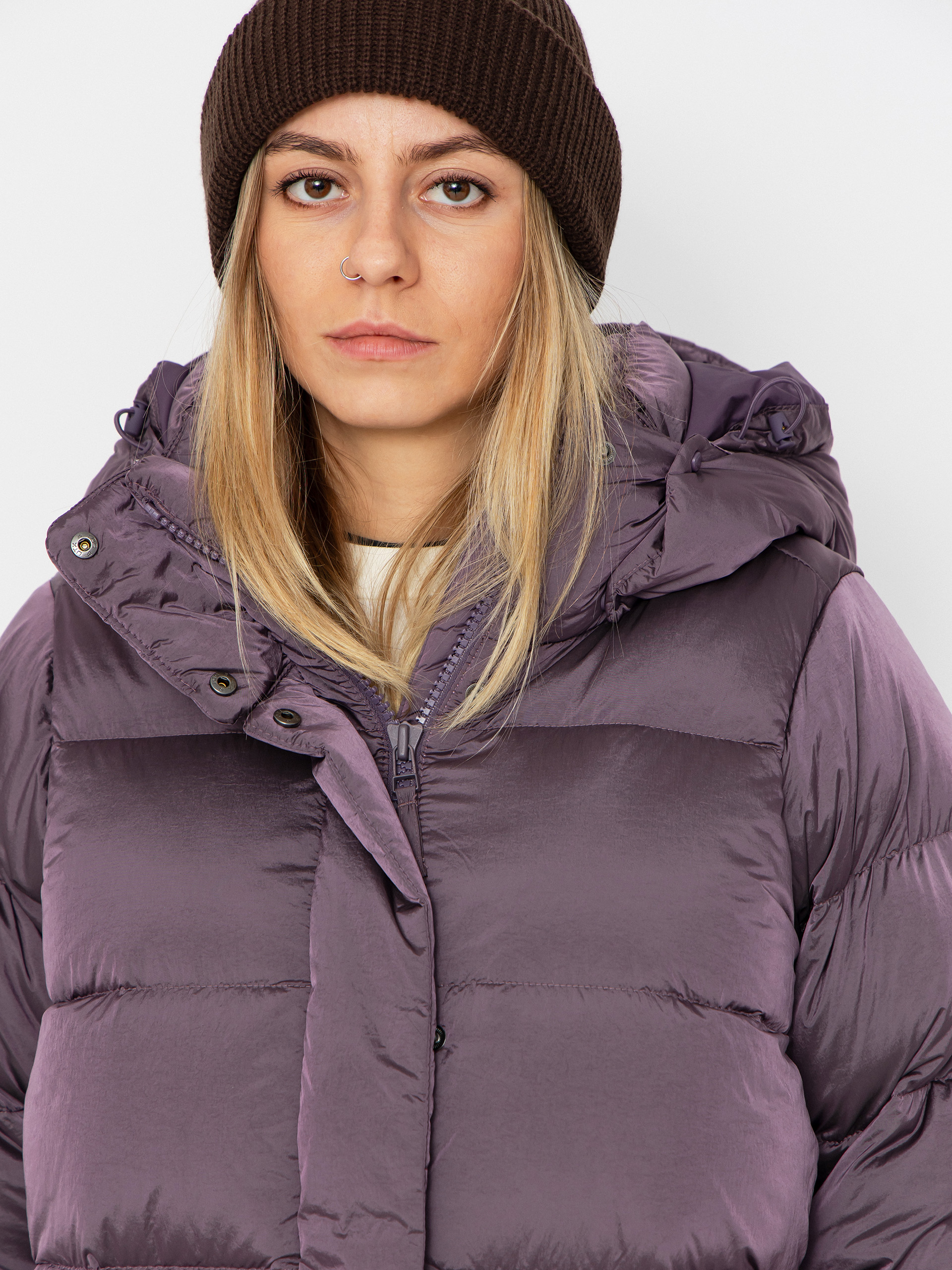 Bunda Columbia Amaze Puff Hooded Wmn (fig high shine)