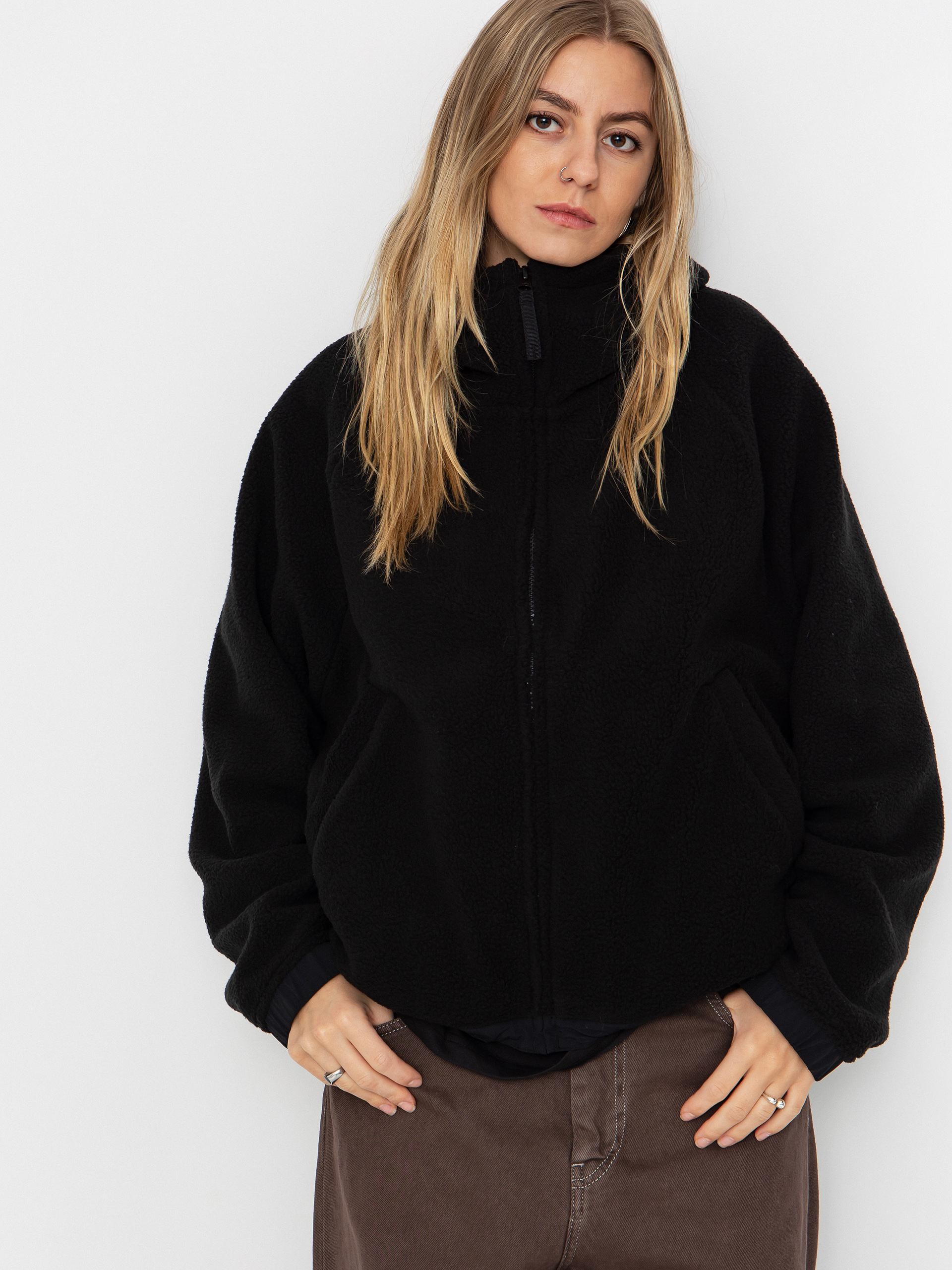 Dámsky Flísová mikina Carhartt WIP Helix (black/porphyry)