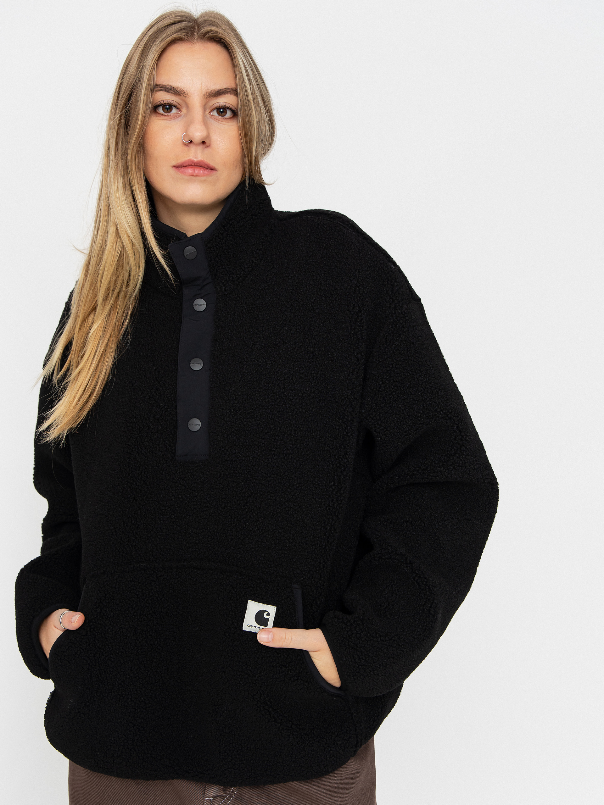 Flísová mikina Carhartt WIP Elliot Wmn (black/black)