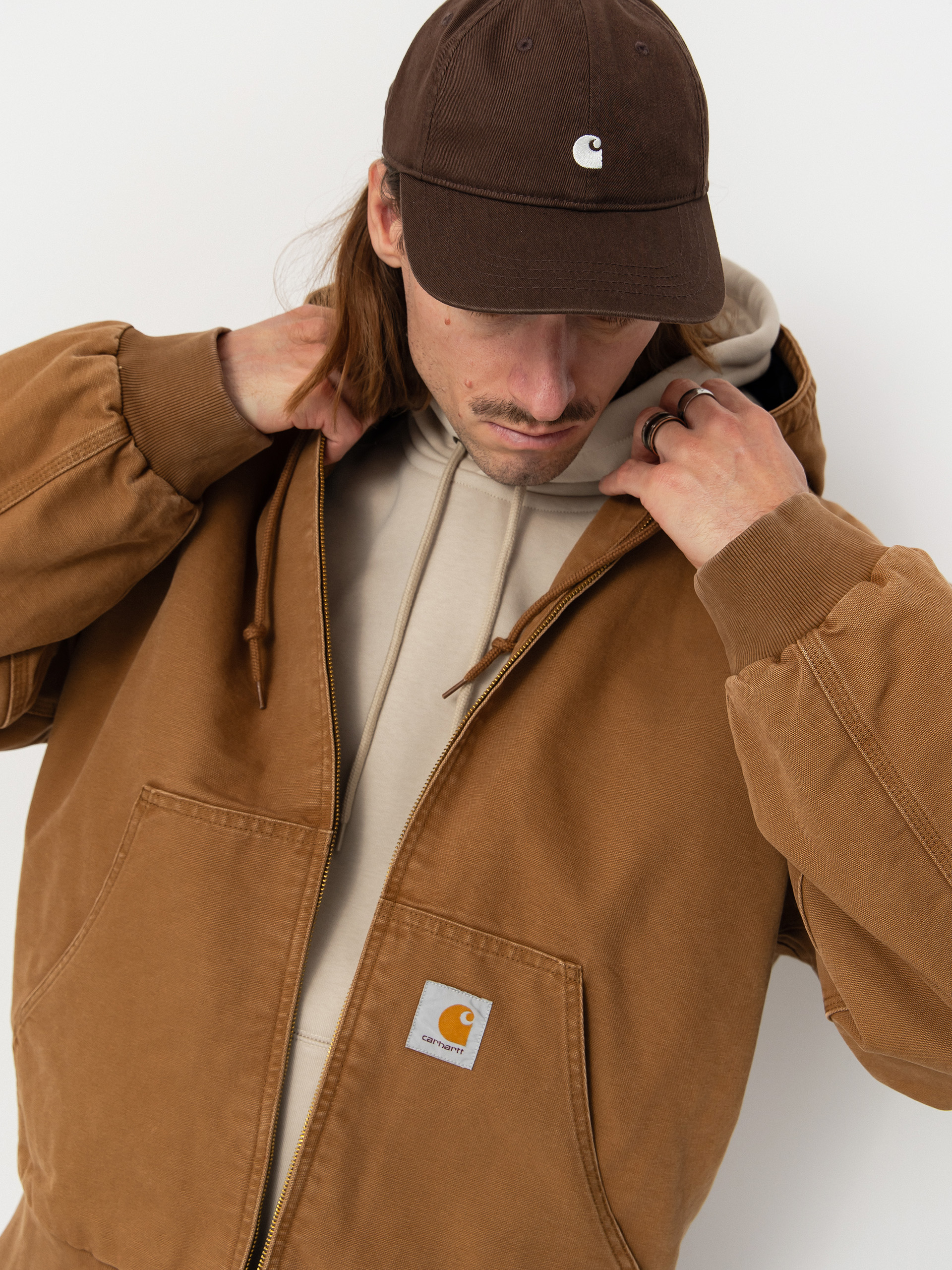 Bunda Carhartt WIP OG Active (hamilton brown/stone canvas)