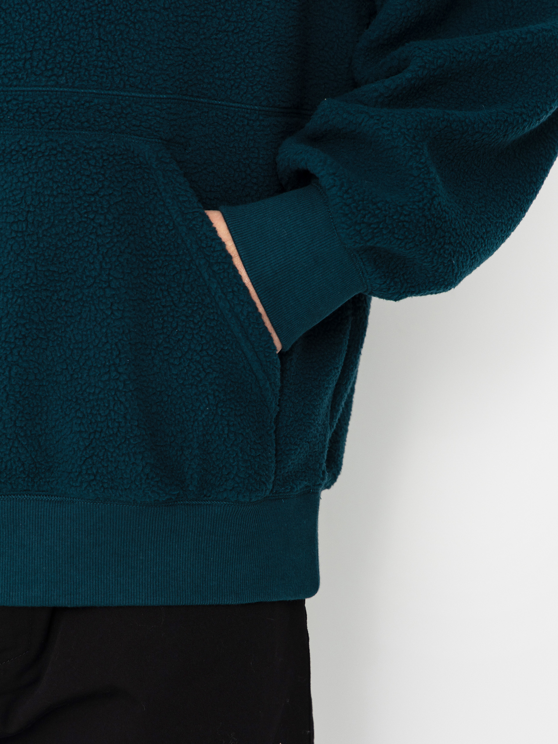 Mikina s kapucňou Carhartt WIP Helix HD (deep lagoon/silver pine)